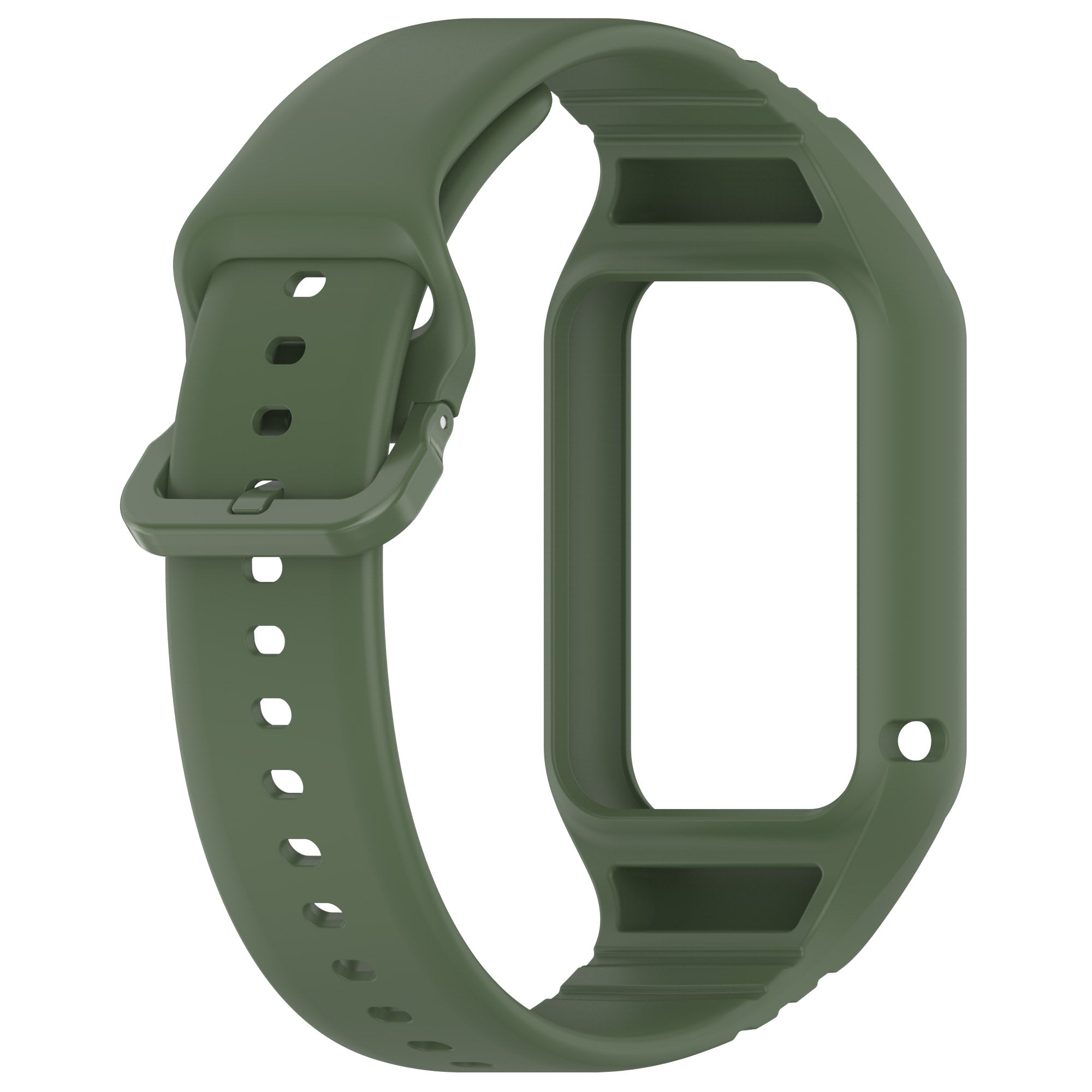 For Xiaomi Smart Band 8 Pro Easily Adjustable Watch Strap Flexible Silicone Wrist Band - Dark Green