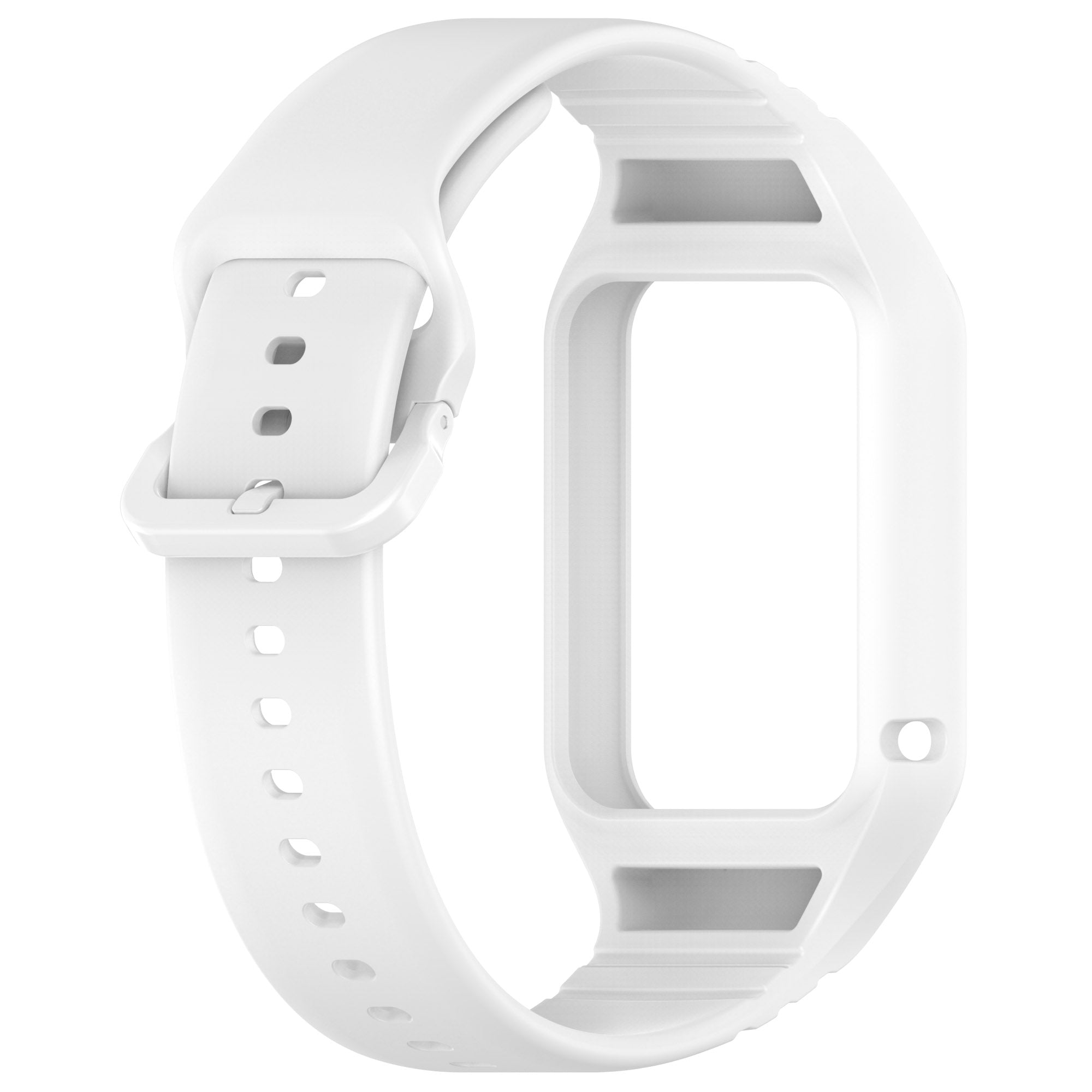 For Xiaomi Smart Band 8 Pro Easily Adjustable Watch Strap Flexible Silicone Wrist Band - White