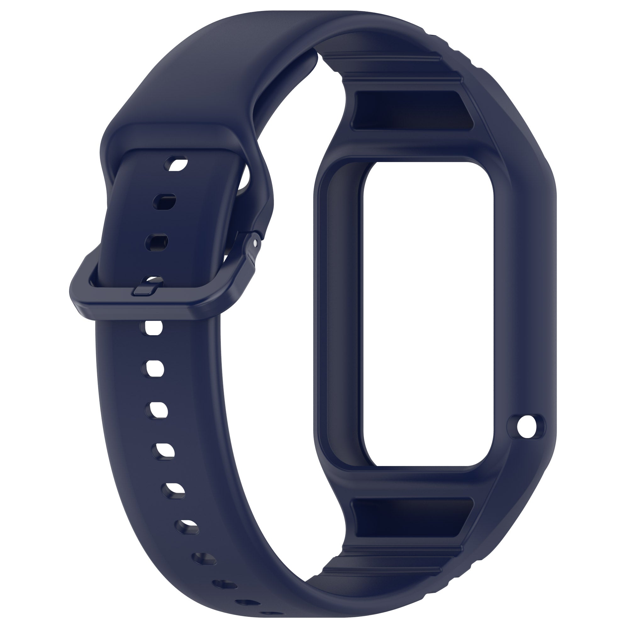 For Xiaomi Smart Band 8 Pro Easily Adjustable Watch Strap Flexible Silicone Wrist Band - Navy Blue