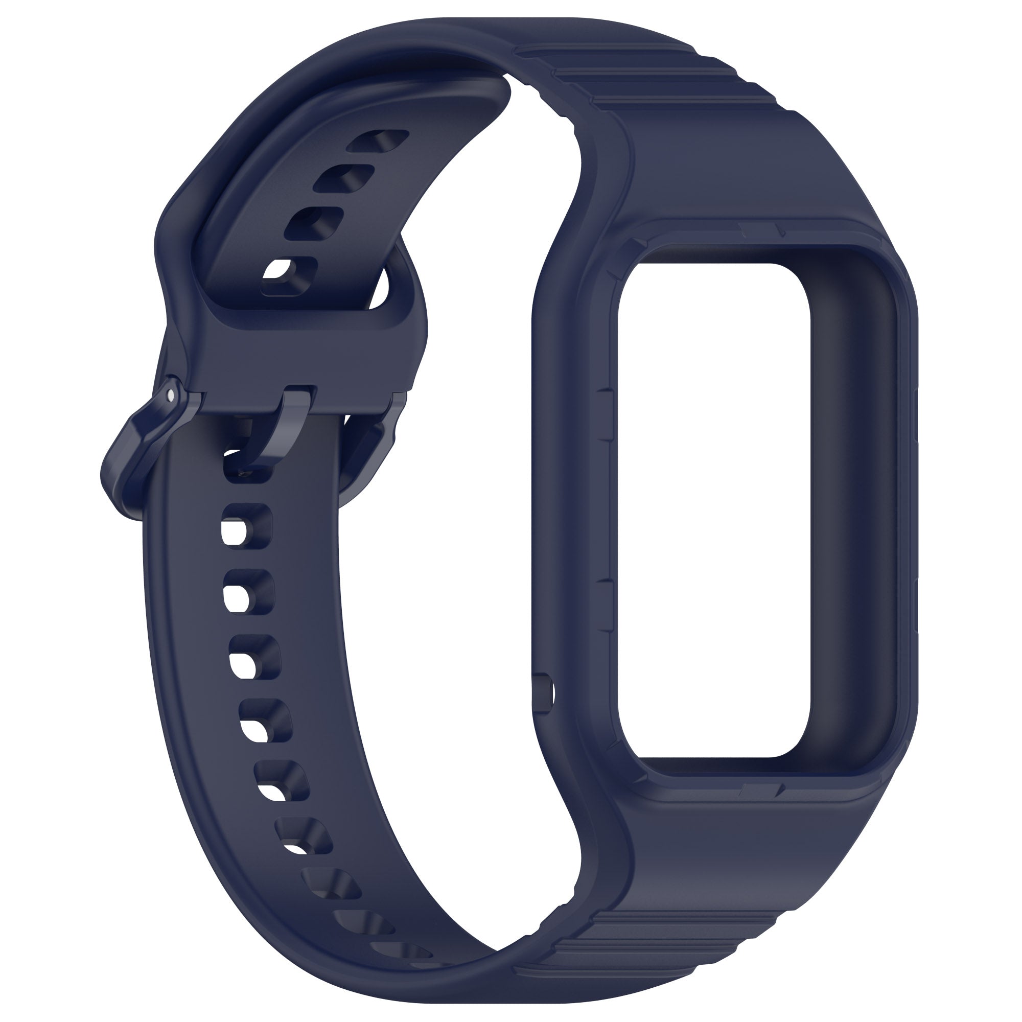 For Xiaomi Smart Band 8 Pro Easily Adjustable Watch Strap Flexible Silicone Wrist Band - Navy Blue