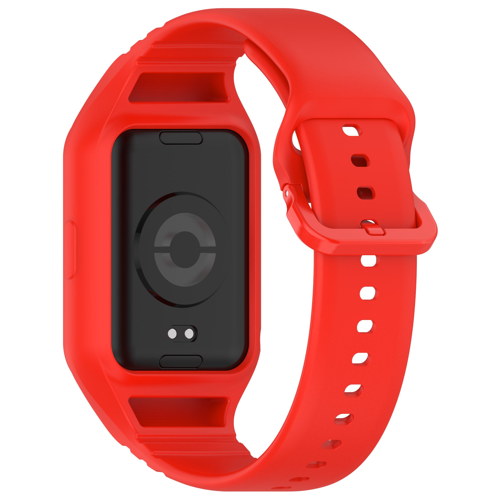 For Xiaomi Smart Band 8 Pro Easily Adjustable Watch Strap Flexible Silicone Wrist Band - Red