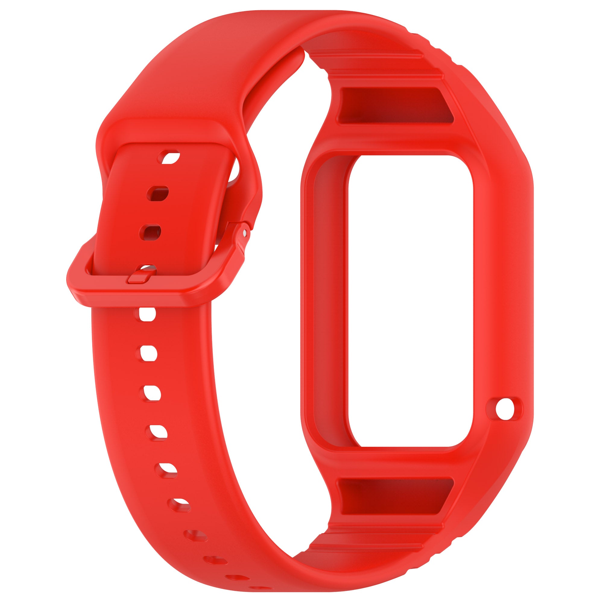 For Xiaomi Smart Band 8 Pro Easily Adjustable Watch Strap Flexible Silicone Wrist Band - Red