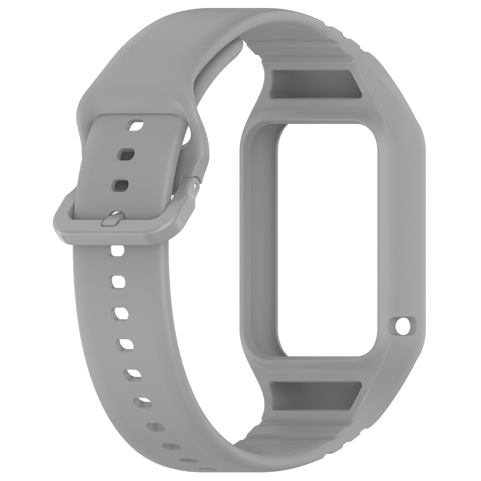 For Xiaomi Smart Band 8 Pro Easily Adjustable Watch Strap Flexible Silicone Wrist Band - Grey