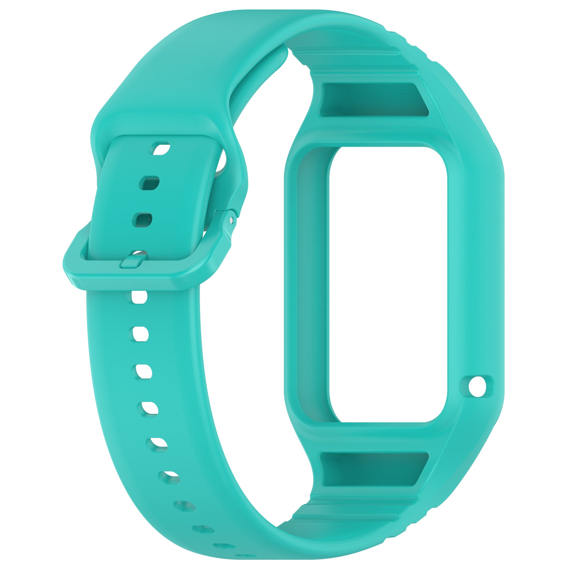 For Xiaomi Smart Band 8 Pro Easily Adjustable Watch Strap Flexible Silicone Wrist Band - Cyan