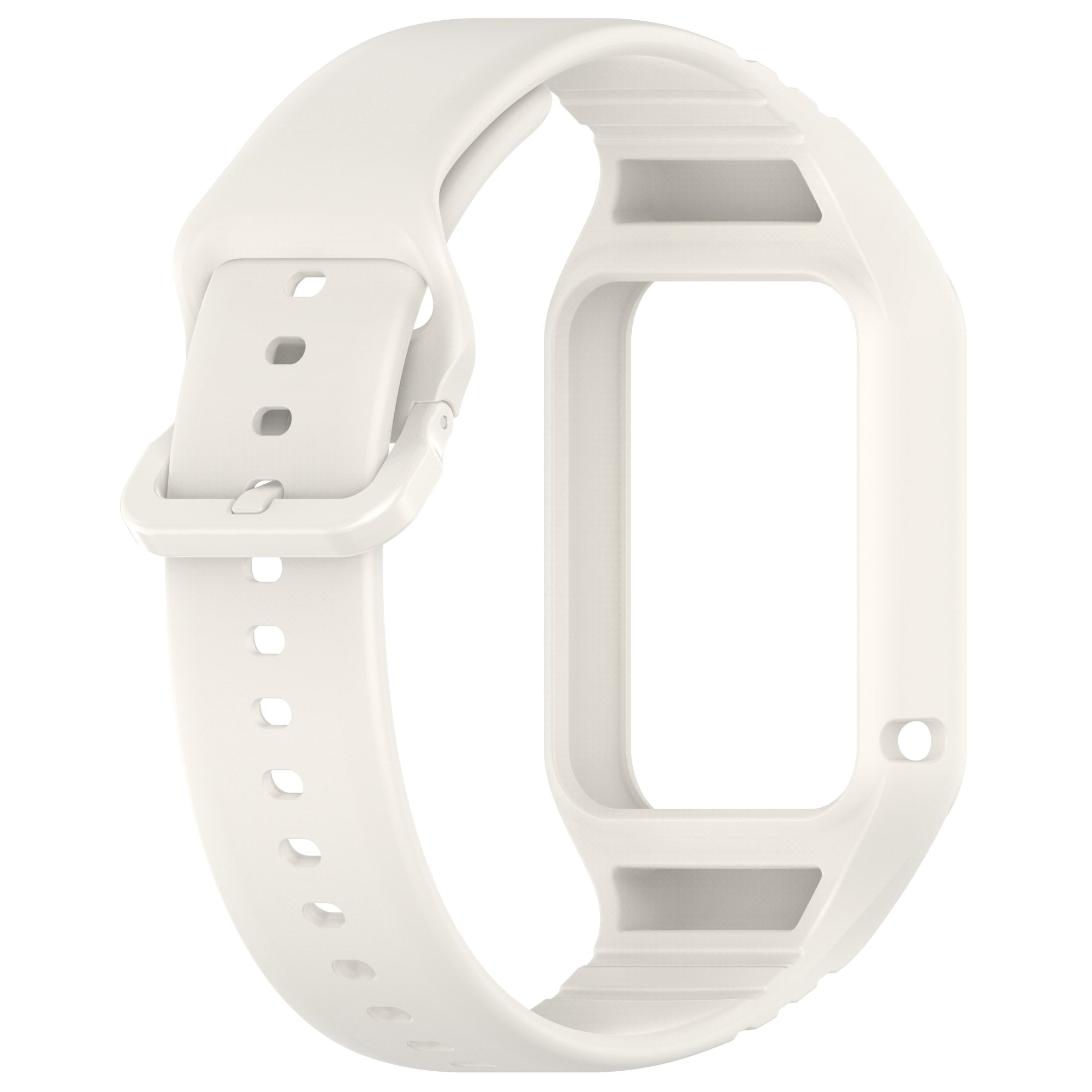 For Xiaomi Smart Band 8 Pro Easily Adjustable Watch Strap Flexible Silicone Wrist Band - Beige