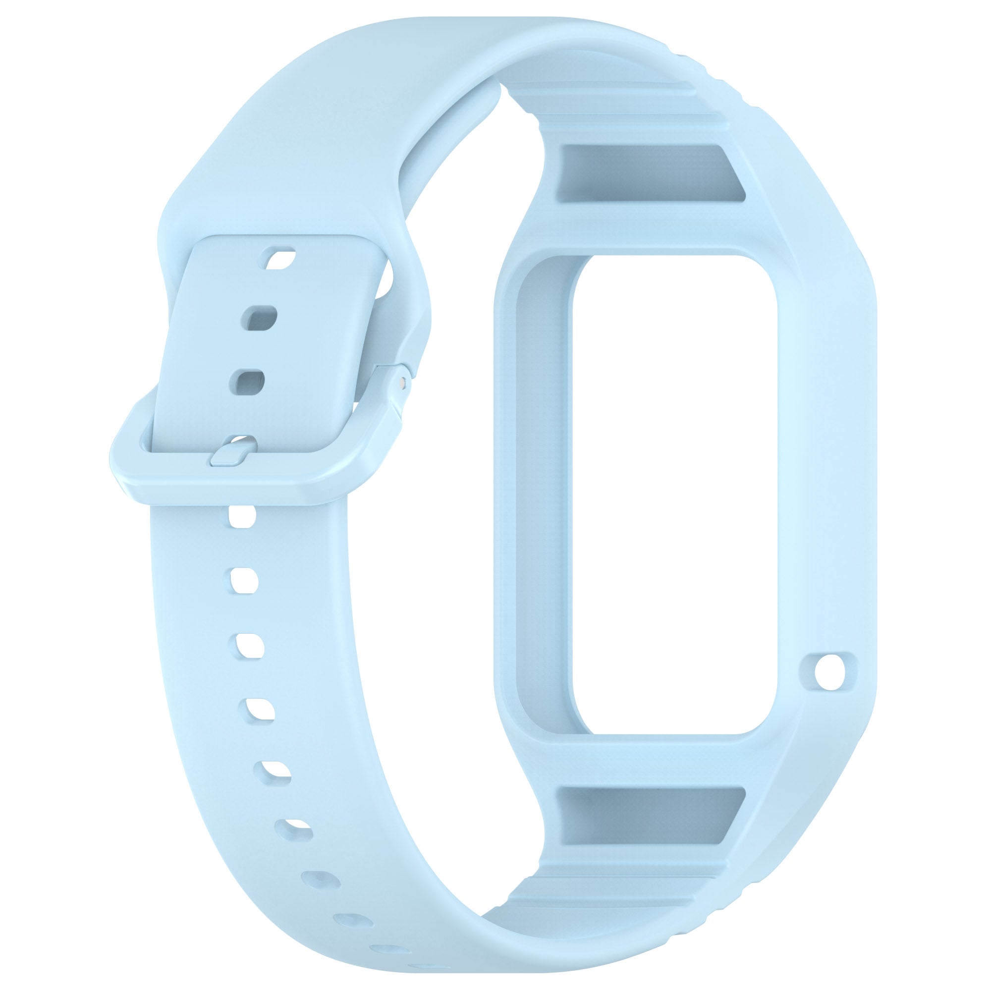 For Xiaomi Smart Band 8 Pro Easily Adjustable Watch Strap Flexible Silicone Wrist Band - Baby Blue