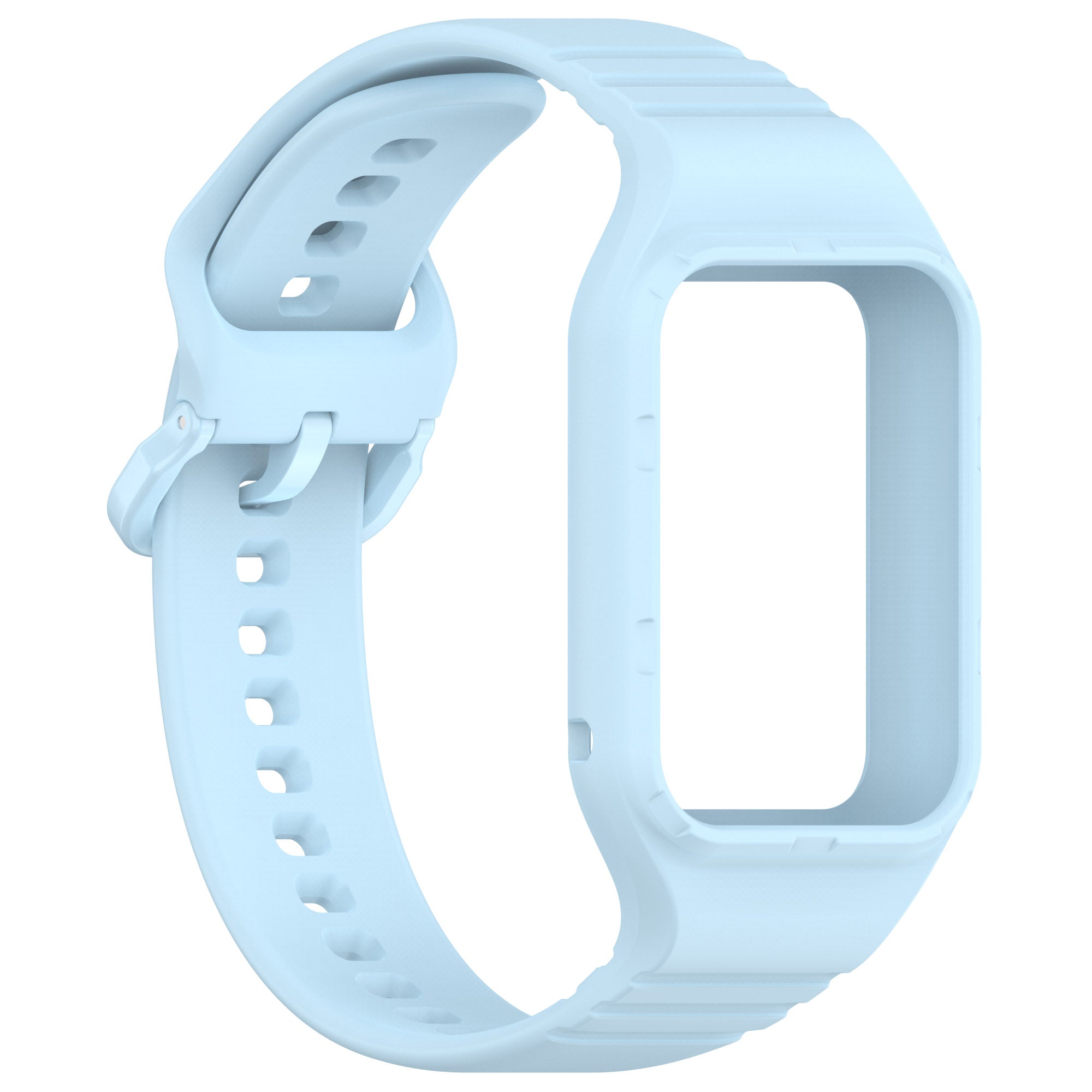 For Xiaomi Smart Band 8 Pro Easily Adjustable Watch Strap Flexible Silicone Wrist Band - Baby Blue