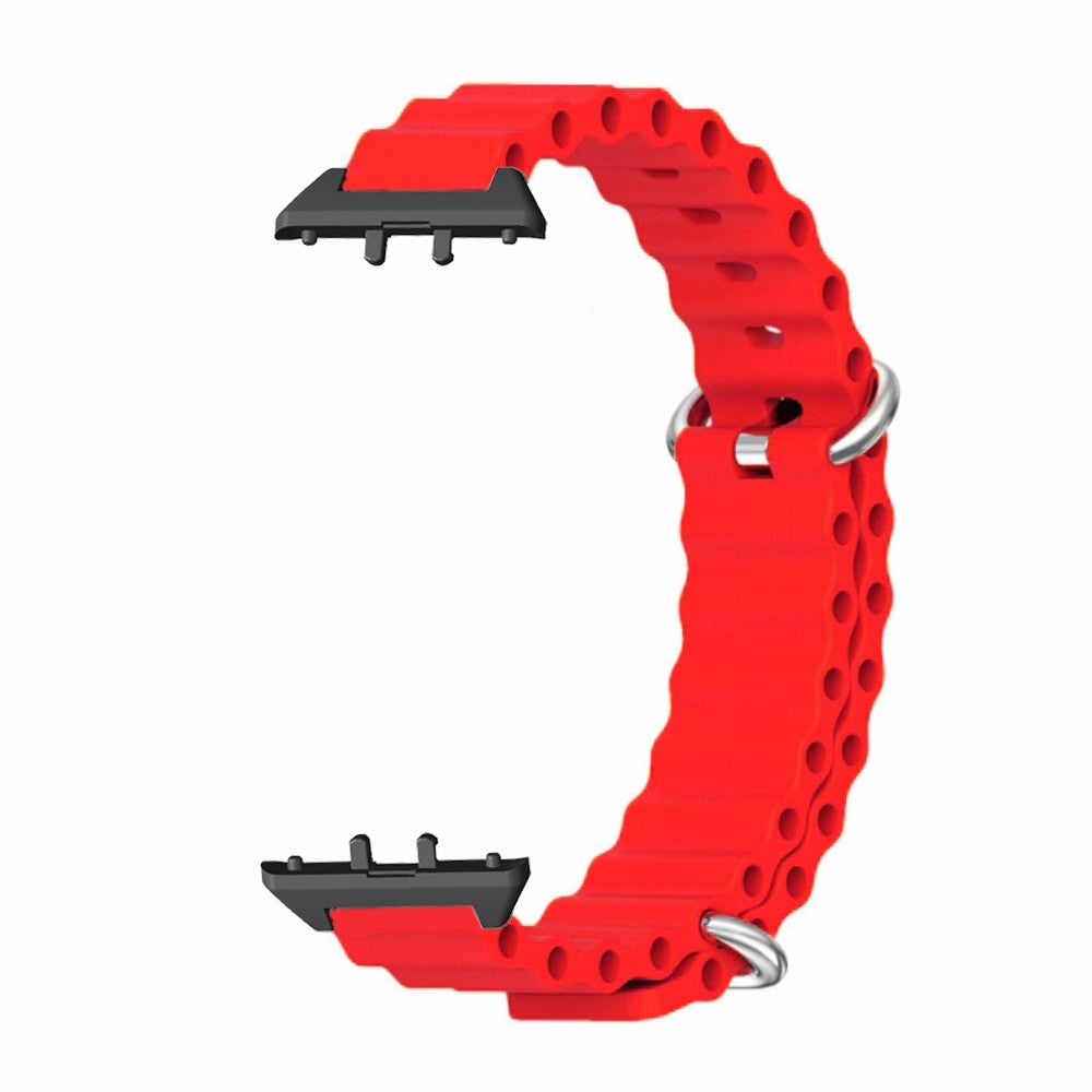 For Samsung Galaxy Fit3 Replacement Strap Drop-resistant Silicone Watch Band - Red