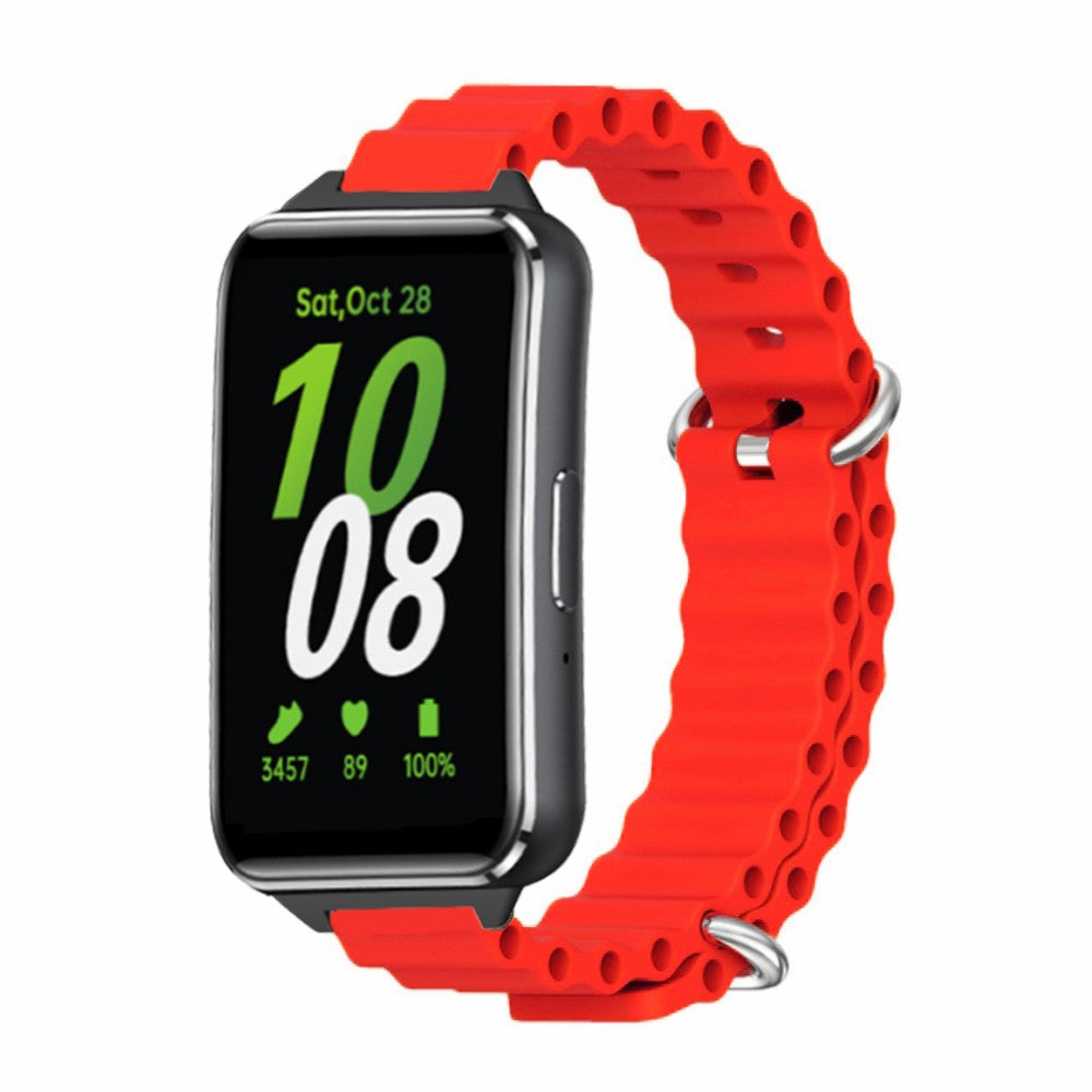 For Samsung Galaxy Fit3 Replacement Strap Drop-resistant Silicone Watch Band - Red