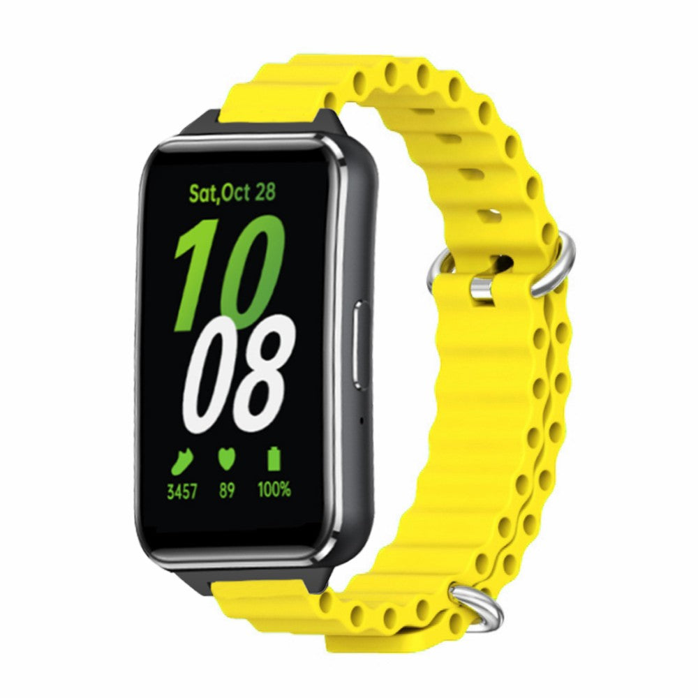 For Samsung Galaxy Fit3 Replacement Strap Drop-resistant Silicone Watch Band - Yellow