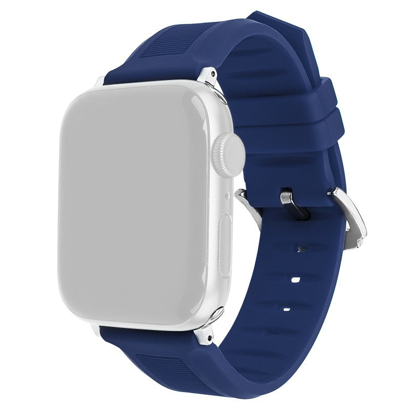 For Apple Watch Ultra 2 Ultra 49mm / Series 9 8 7 45mm / 6 5 4 SE (2022) SE (2023) SE 44mm / 3 2 1 42mm Watch Strap Silicone Band - Sapphire