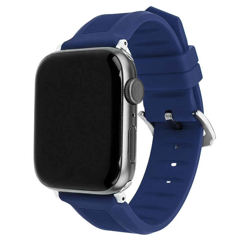 For Apple Watch Ultra 2 Ultra 49mm / Series 9 8 7 45mm / 6 5 4 SE (2022) SE (2023) SE 44mm / 3 2 1 42mm Watch Strap Silicone Band - Sapphire