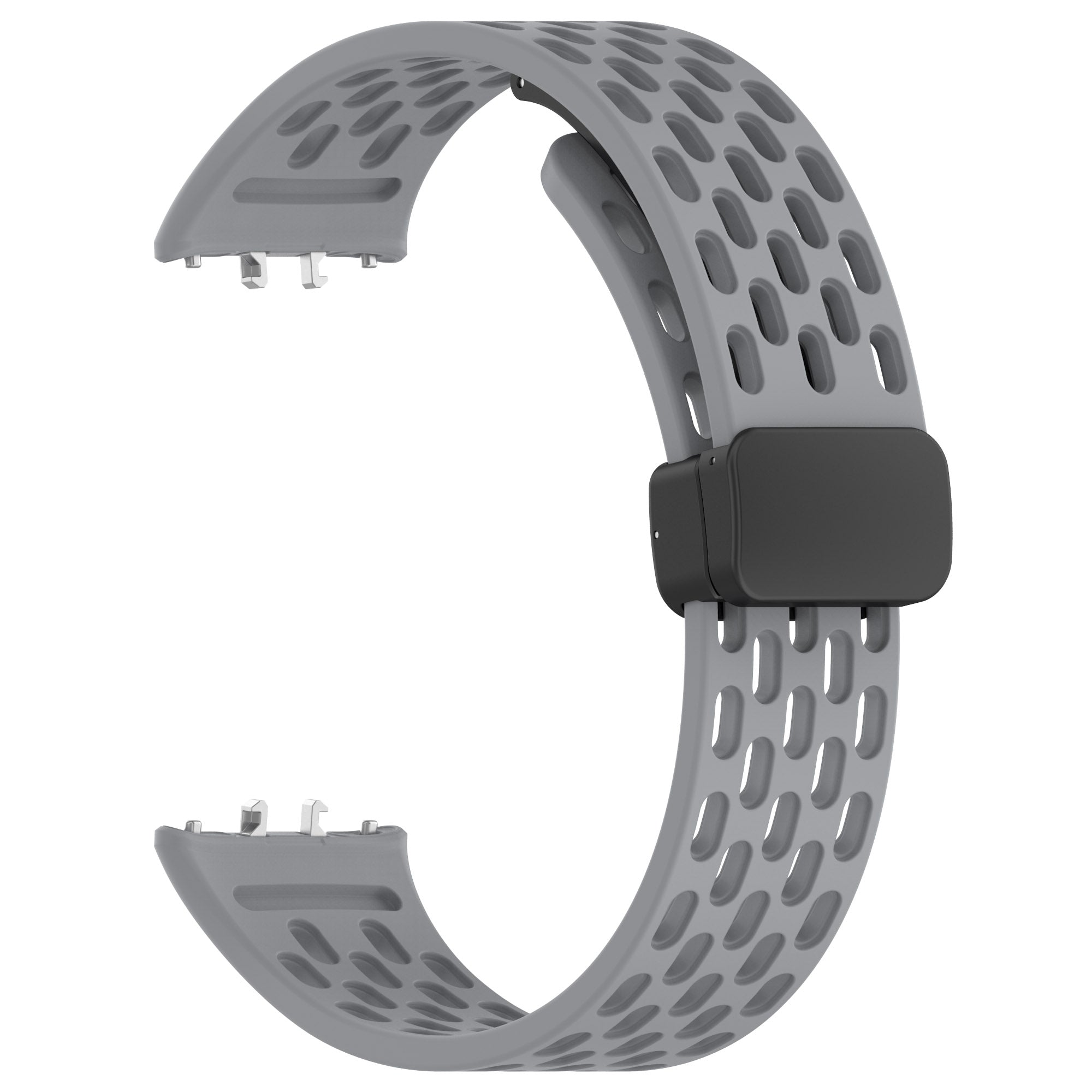 Wrist Band for Samsung Galaxy Fit3 R930 Magnetic Silicone Smartwatch Bracelet Strap - Grey