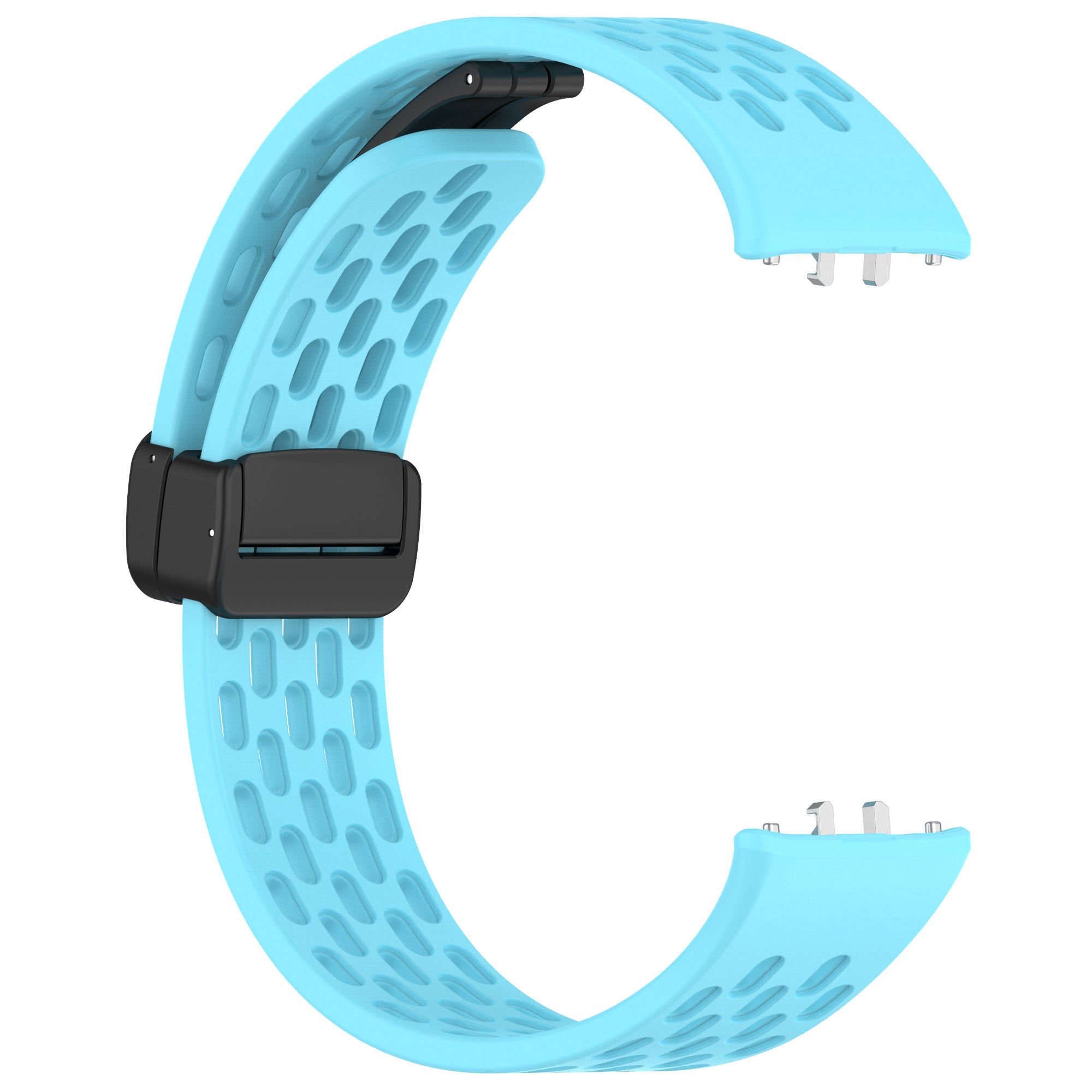 Wrist Band for Samsung Galaxy Fit3 R930 Magnetic Silicone Smartwatch Bracelet Strap - Blue