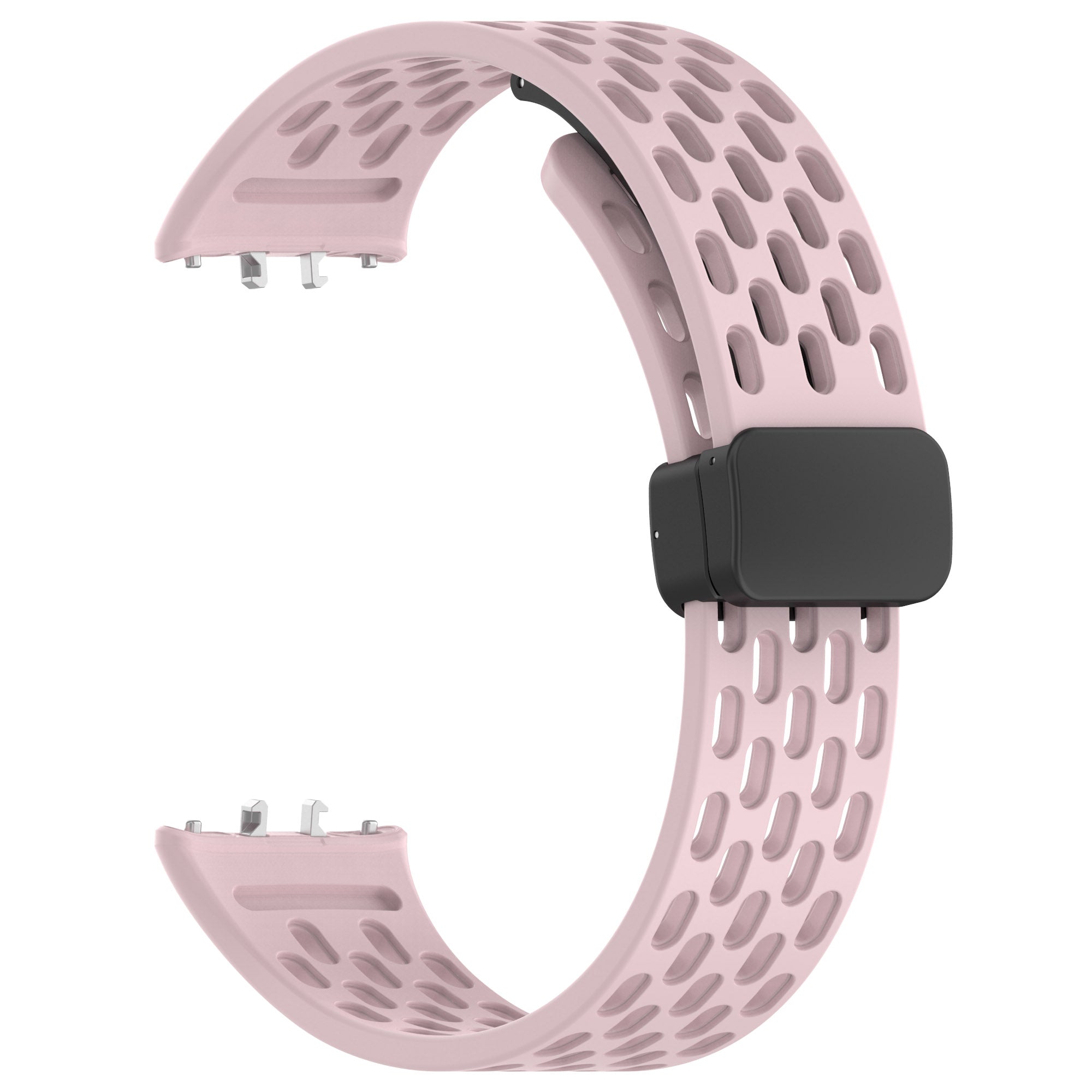 Wrist Band for Samsung Galaxy Fit3 R930 Magnetic Silicone Smartwatch Bracelet Strap - Pink