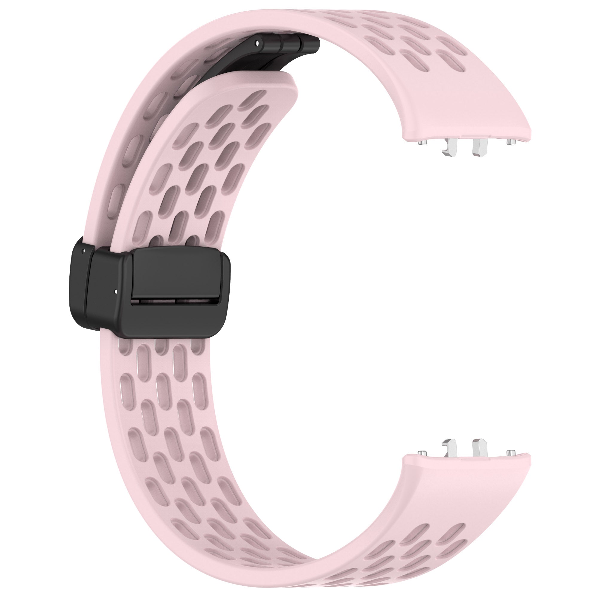 Wrist Band for Samsung Galaxy Fit3 R930 Magnetic Silicone Smartwatch Bracelet Strap - Pink