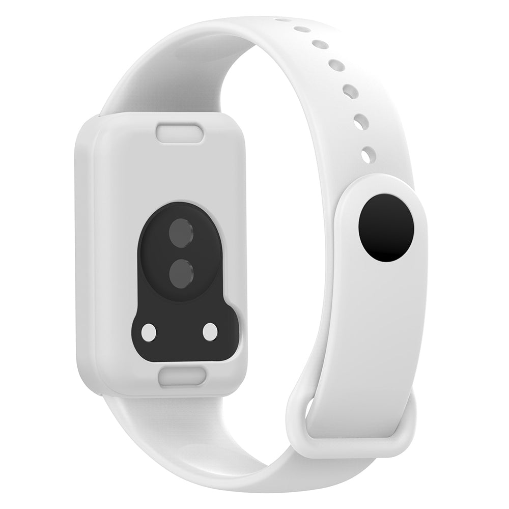 For Honor Band 9 Silicone Watch Case Protective Bumper Frame - White