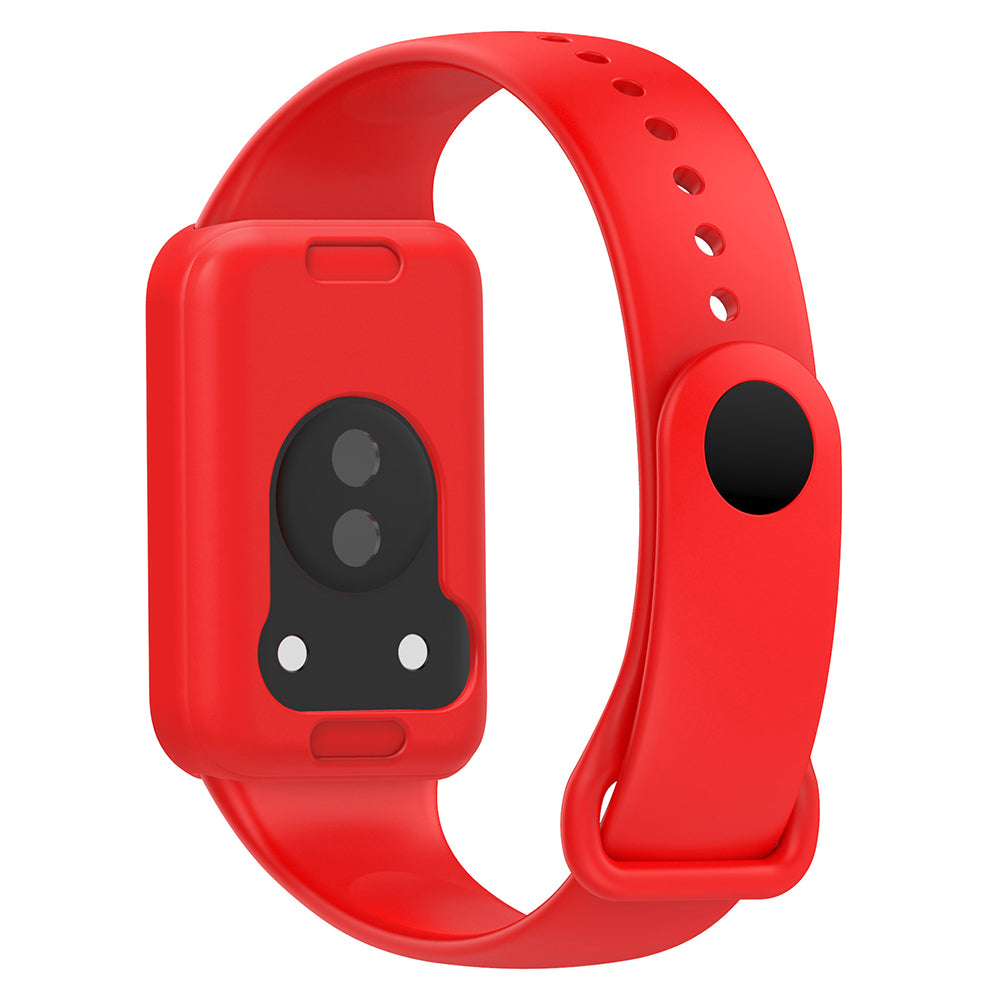 For Honor Band 9 Silicone Watch Case Protective Bumper Frame - Red