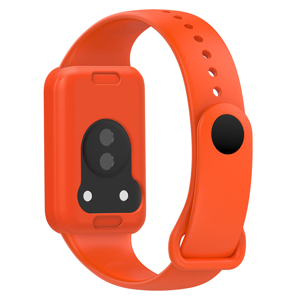 For Honor Band 9 Silicone Watch Case Protective Bumper Frame - Orange