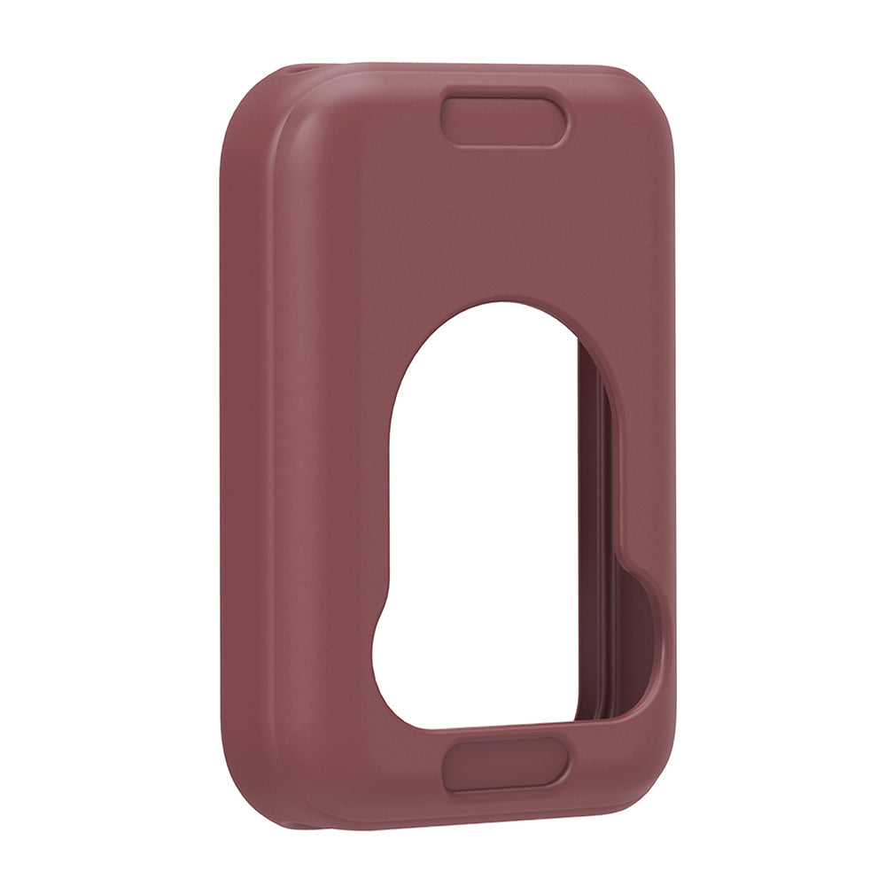 For Honor Band 9 Silicone Watch Case Protective Bumper Frame - Wine Red