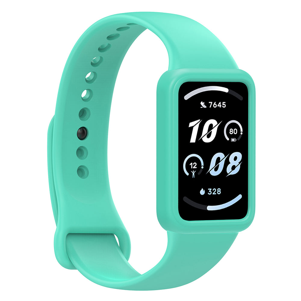 For Honor Band 9 Silicone Watch Case Protective Bumper Frame - Teal