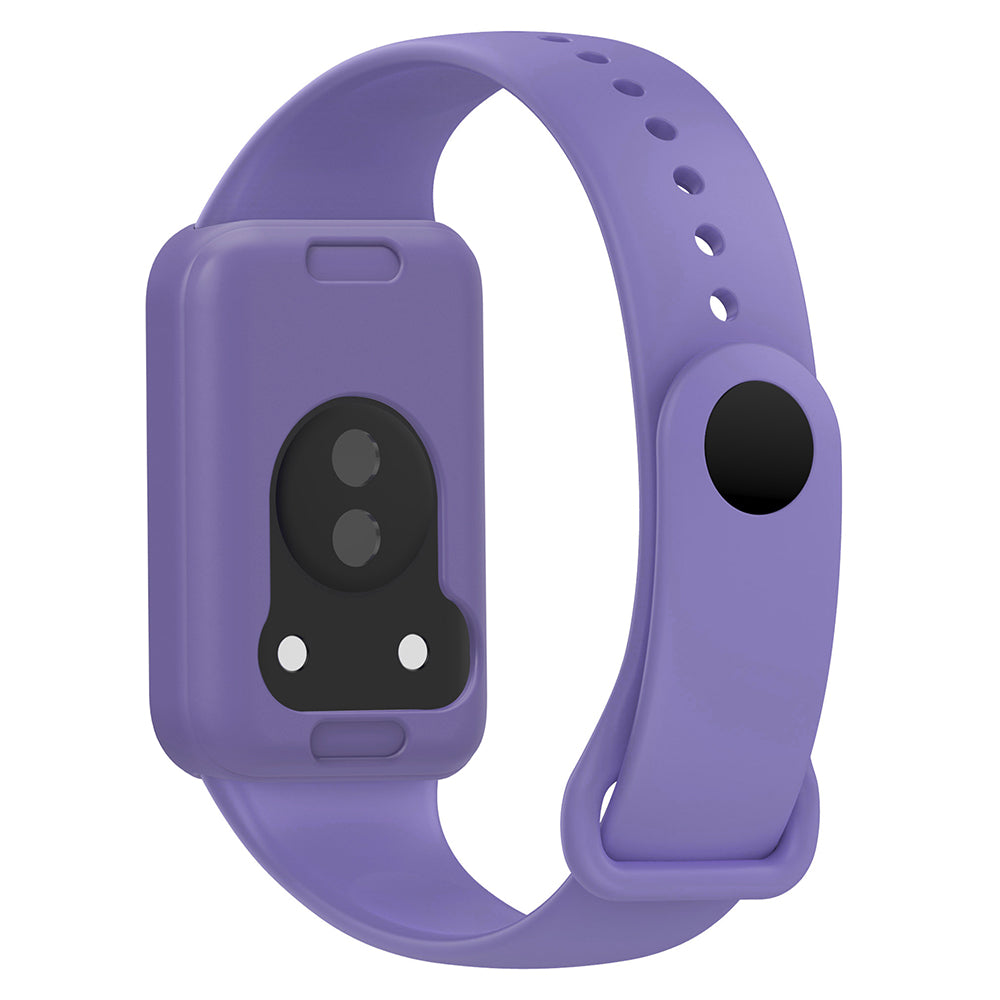 For Honor Band 9 Silicone Watch Case Protective Bumper Frame - Purple