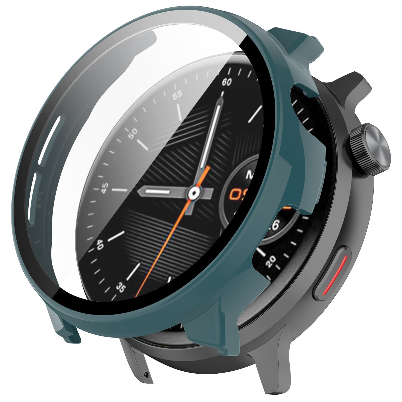 Hard PC Case for Mibro Watch Lite2 Watch Cover with Tempered Glass Screen Film - Green