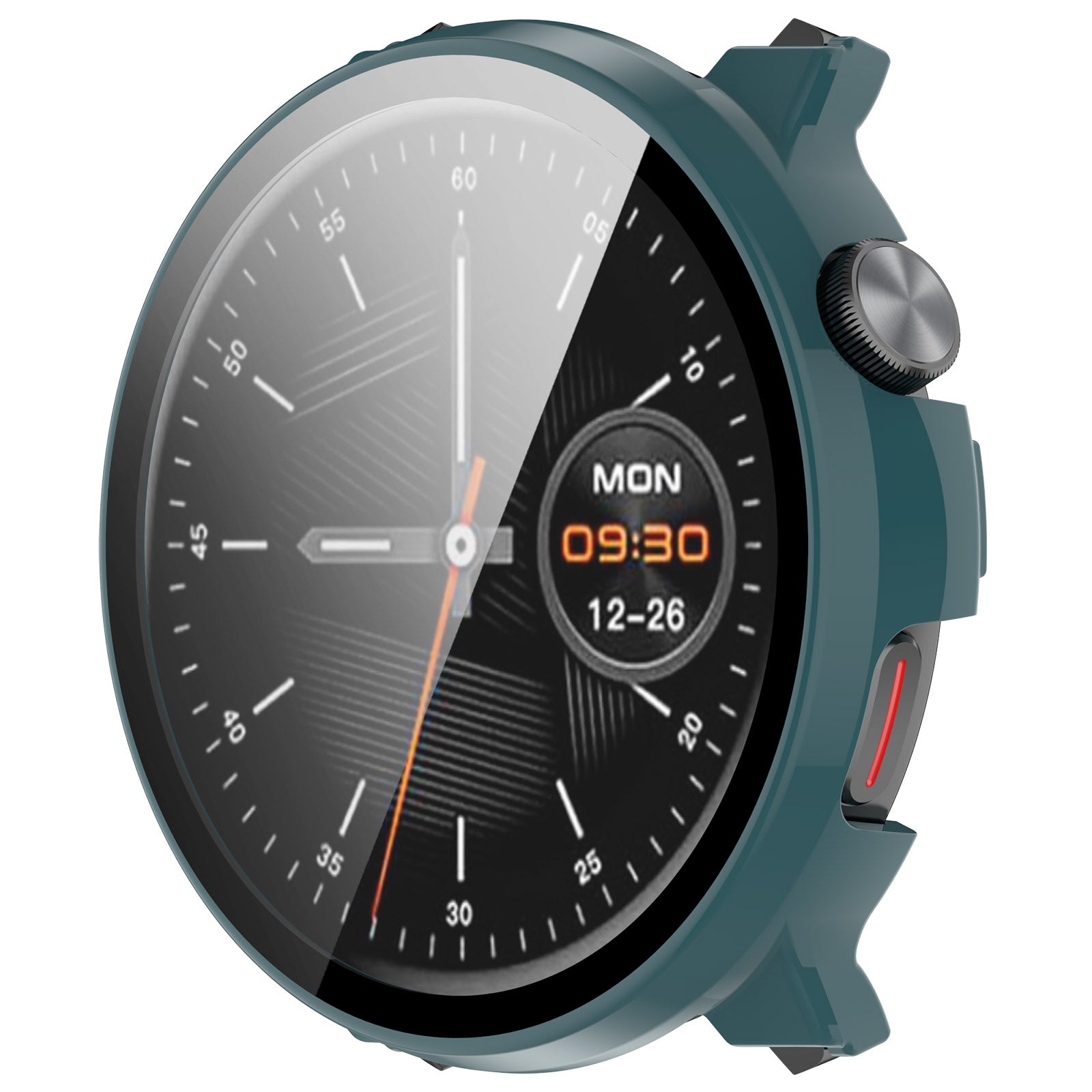 Hard PC Case for Mibro Watch Lite2 Watch Cover with Tempered Glass Screen Film - Green