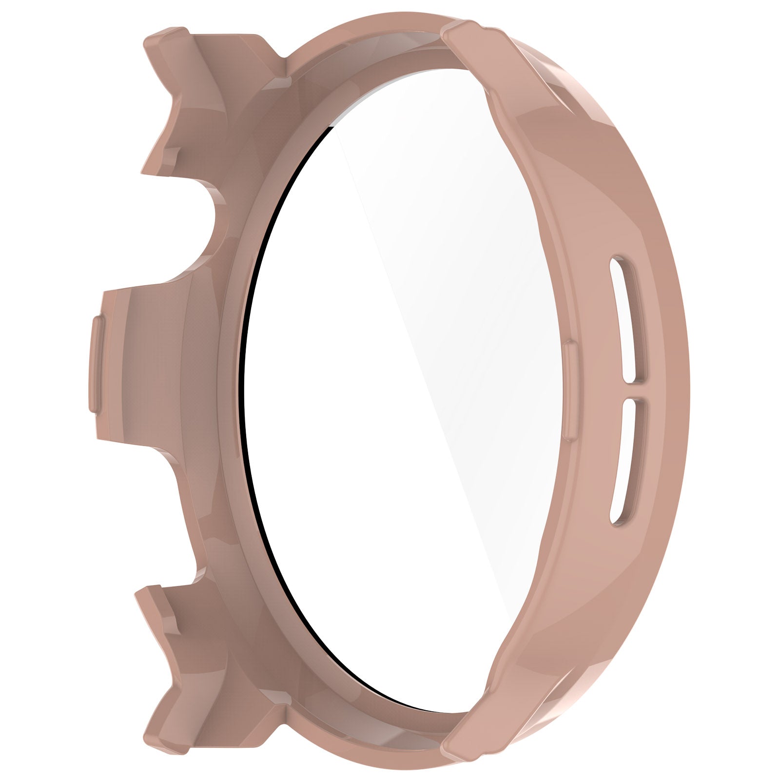 Hard PC Case for Mibro Watch Lite2 Watch Cover with Tempered Glass Screen Film - Pink