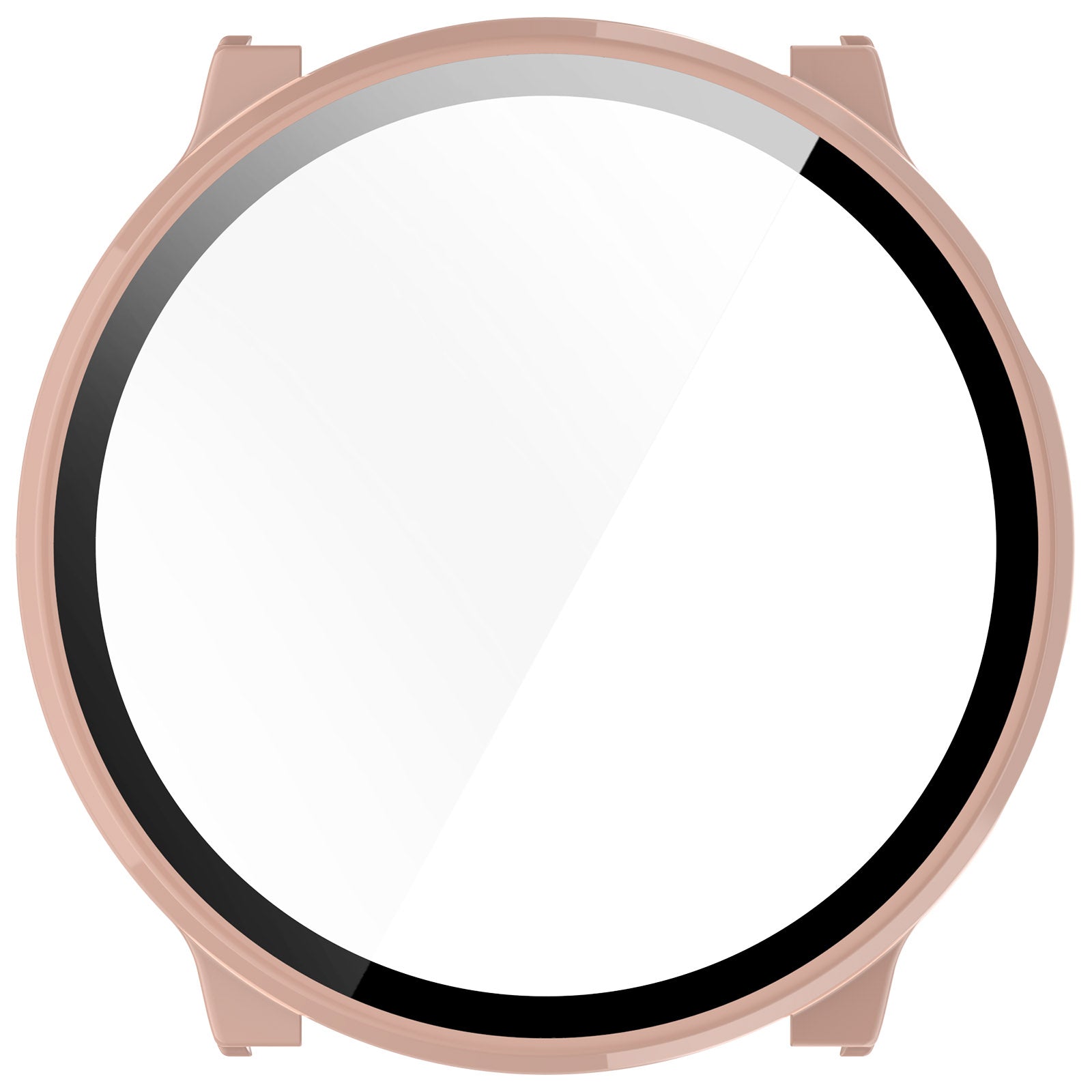 Hard PC Case for Mibro Watch Lite2 Watch Cover with Tempered Glass Screen Film - Pink
