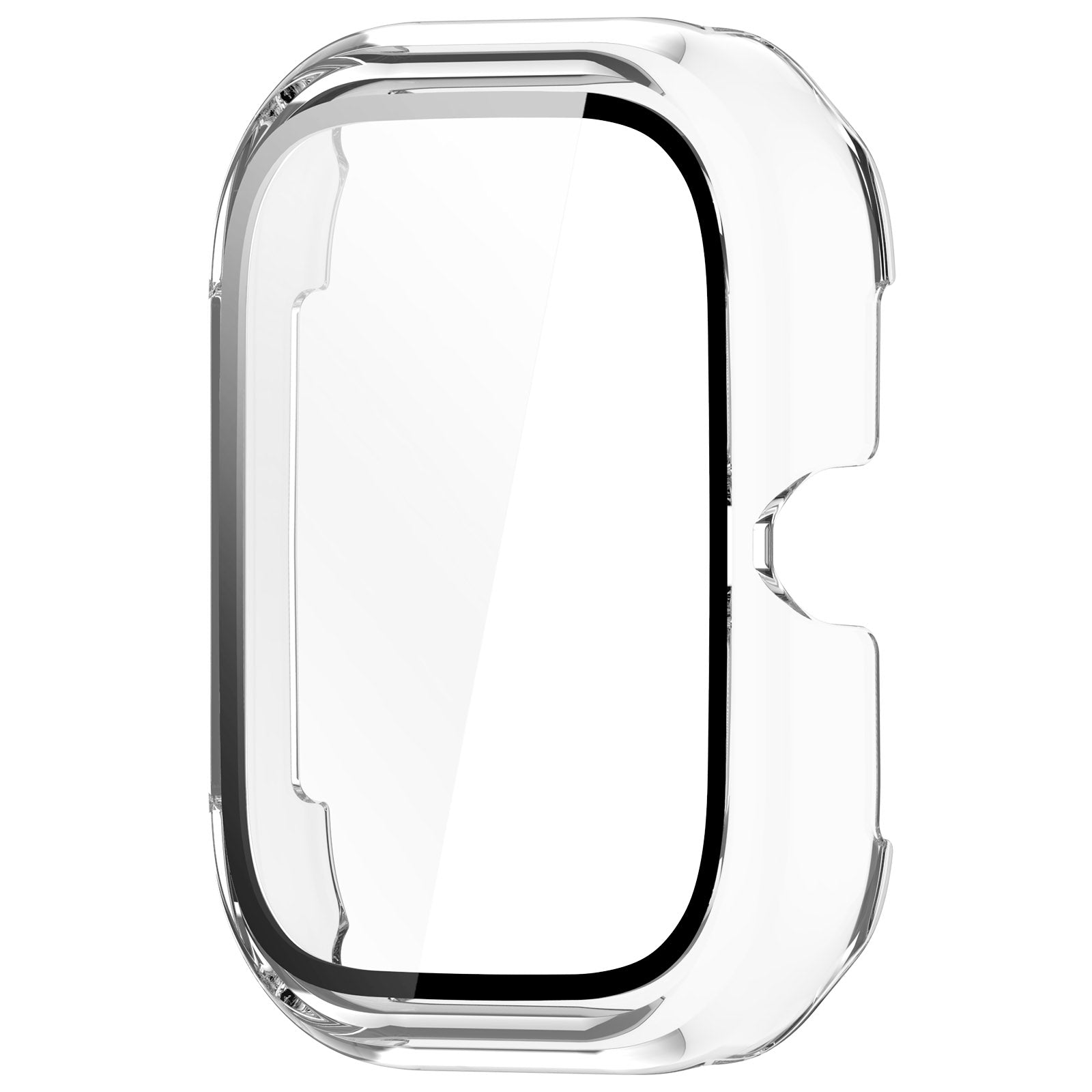For Honor Choice Haylou Watch Protective Case PC Cover with Tempered Glass Screen Film - Transparent White