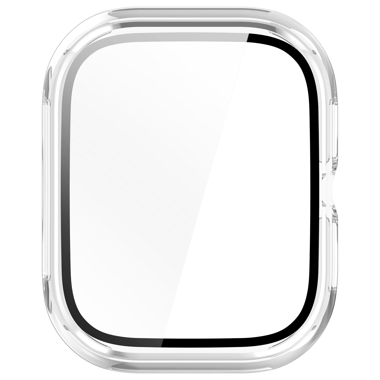 For Honor Choice Haylou Watch Protective Case PC Cover with Tempered Glass Screen Film - Transparent White