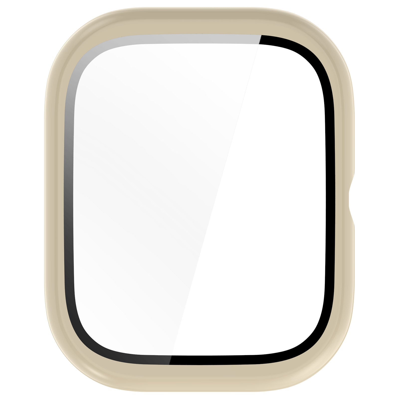 For Honor Choice Haylou Watch Protective Case PC Cover with Tempered Glass Screen Film - Beige