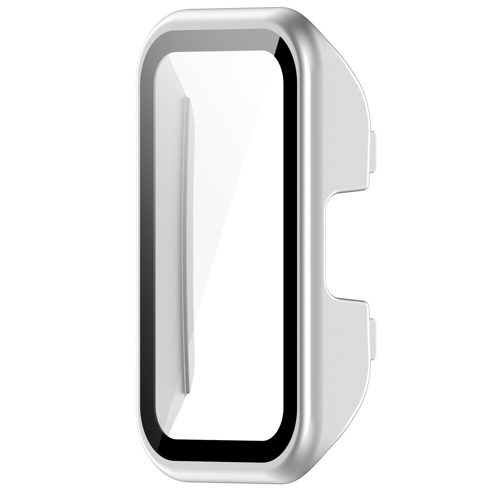 For Huawei Band 8 / 8 NFC / 9 / 9 NFC Hard PC Watch Cover with Tempered Glass Watch Screen Film - Silver