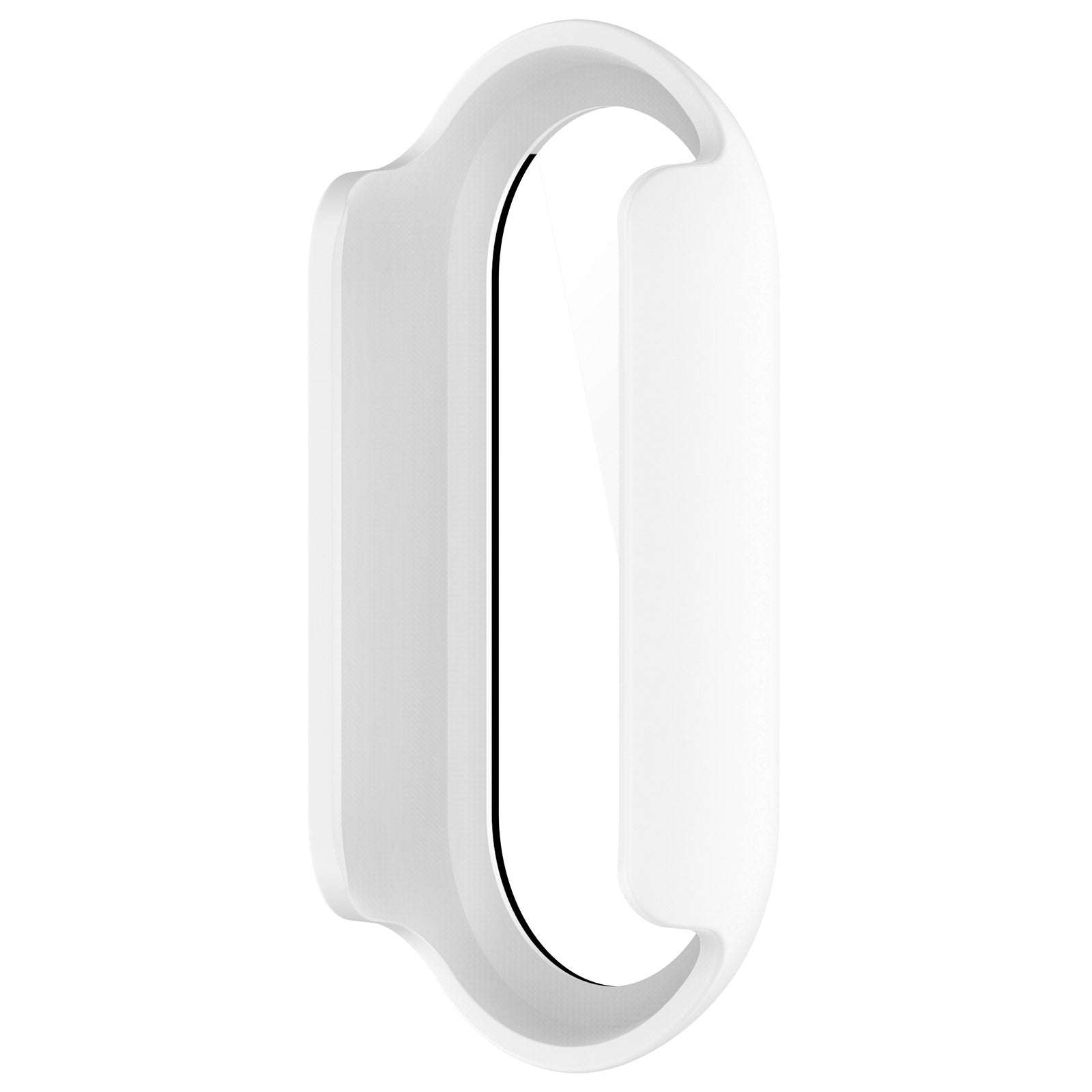 For Xiaomi Mi Band 8 / 8 NFC PC Case+Glossy Style Tempered Glass Screen Protector - Beige