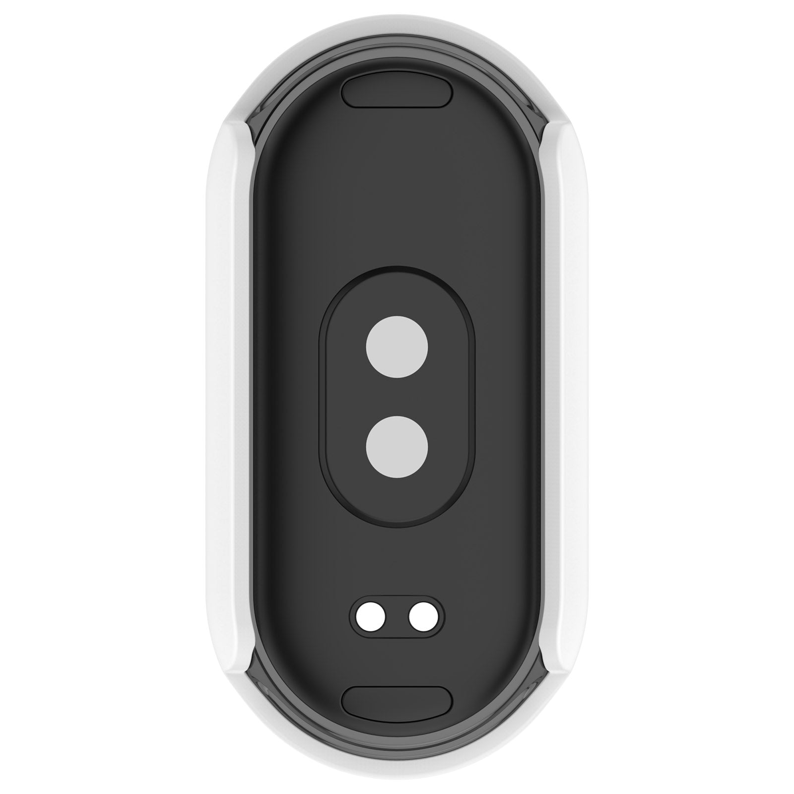 For Xiaomi Mi Band 8 / 8 NFC PC Case+Glossy Style Tempered Glass Screen Protector - Beige