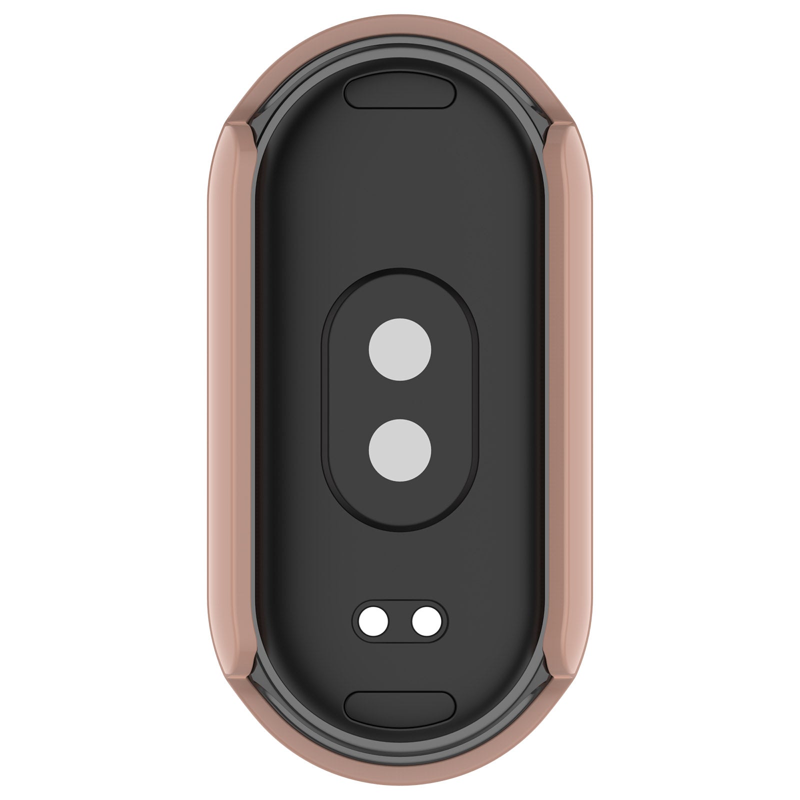 For Xiaomi Mi Band 8 / 8 NFC PC Case+Glossy Style Tempered Glass Screen Protector - Pink