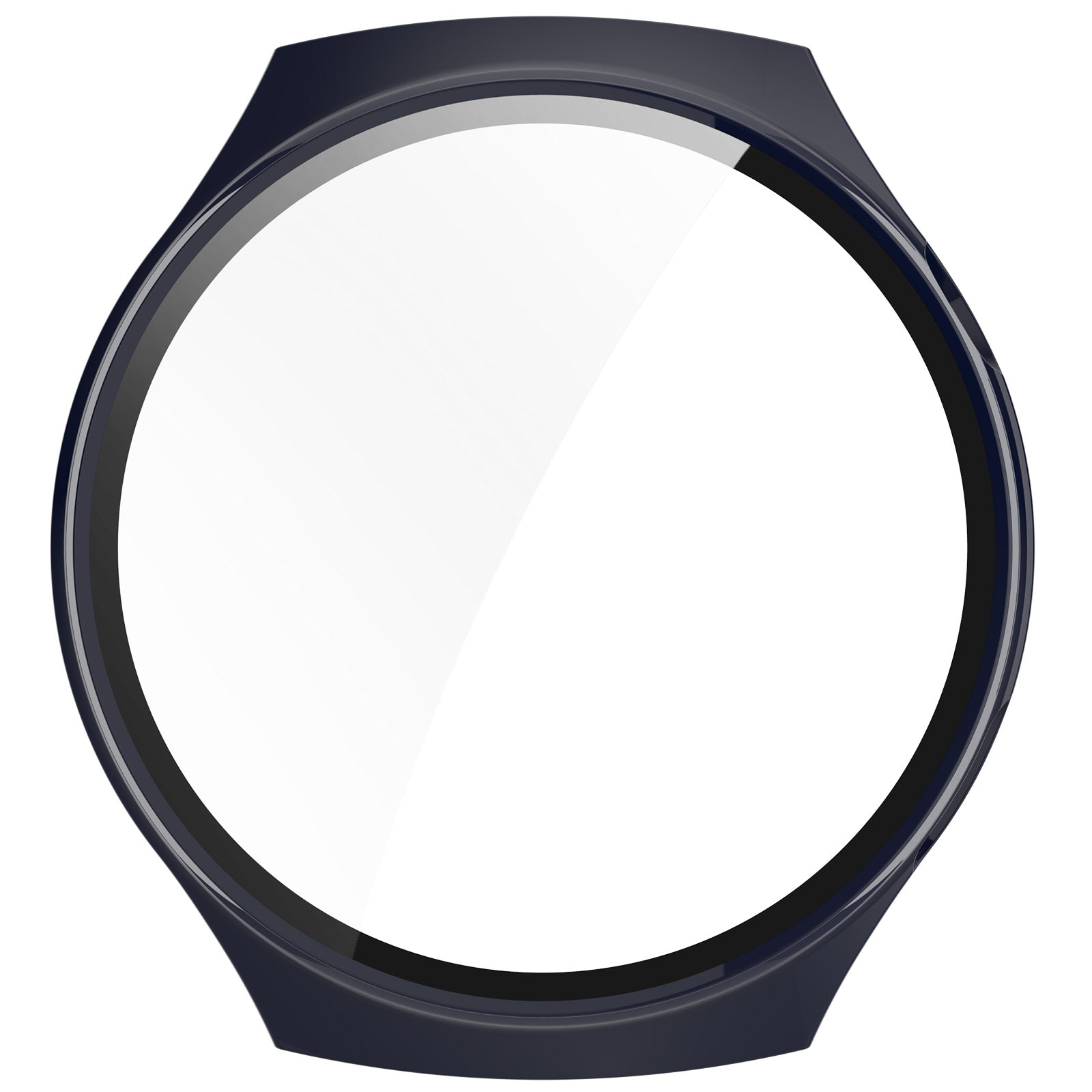For Huawei Watch 4 Pro Hard PC Watch Case with Built-in Tempered Glass Screen Film - Dark Blue