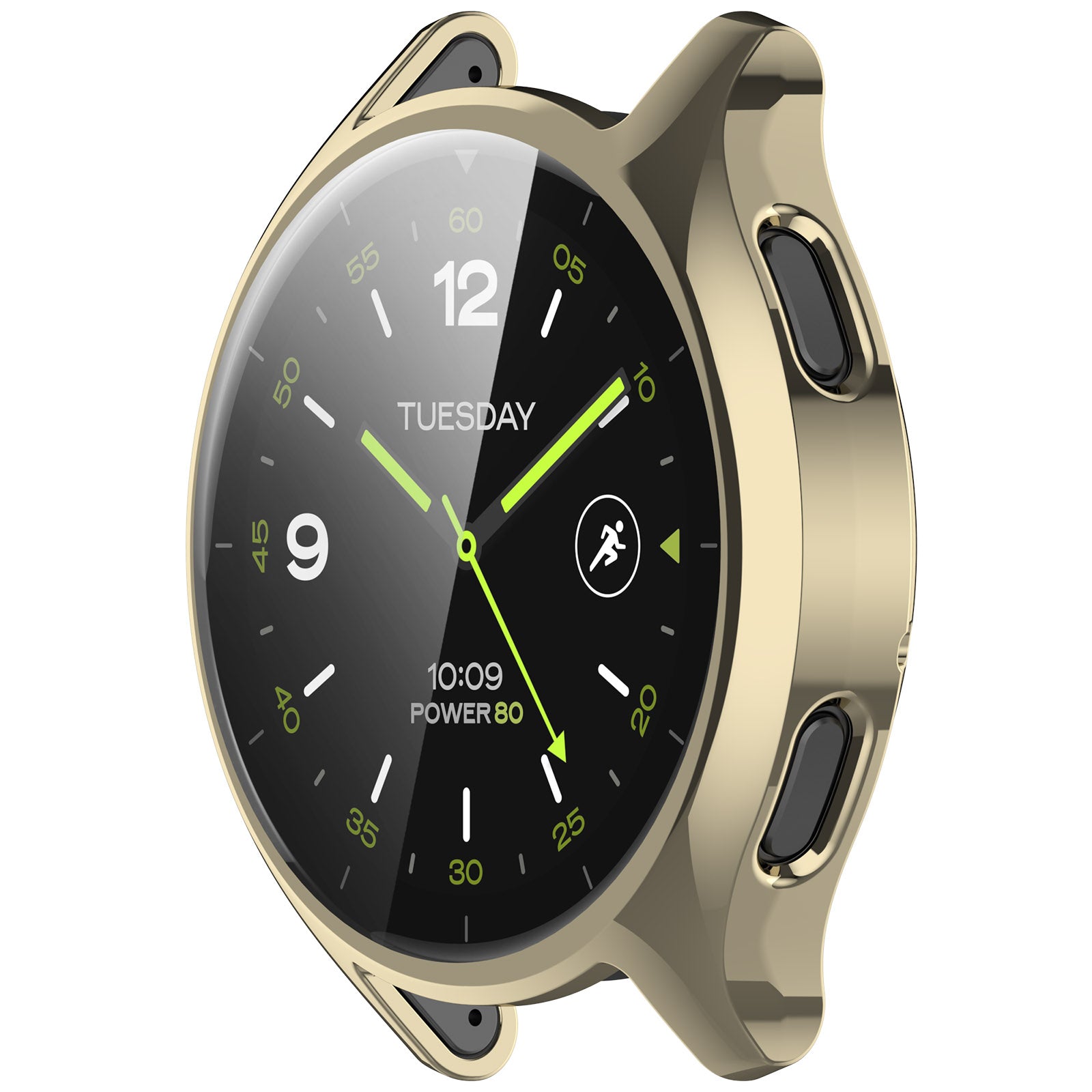 For Xiaomi Watch 2 Electroplated TPU Watch Case Full Coverage Protective Cover - Gold