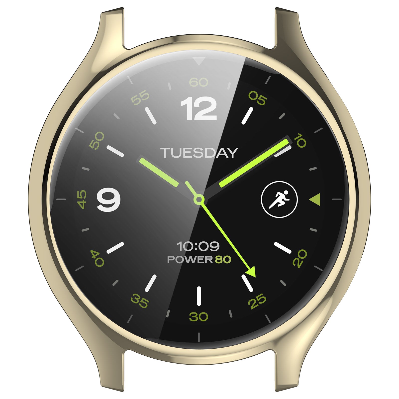 For Xiaomi Watch 2 Electroplated TPU Watch Case Full Coverage Protective Cover - Gold