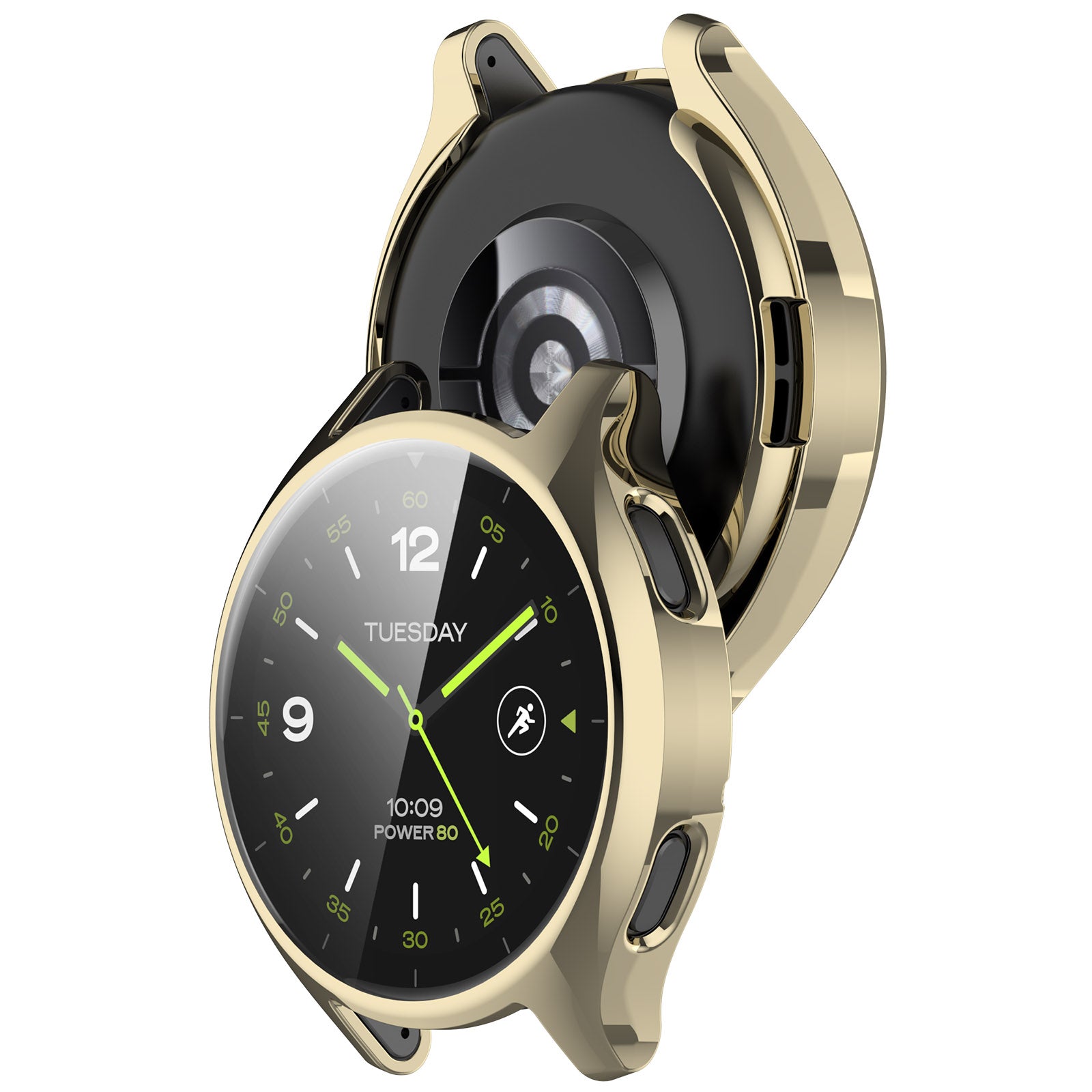 For Xiaomi Watch 2 Electroplated TPU Watch Case Full Coverage Protective Cover - Gold