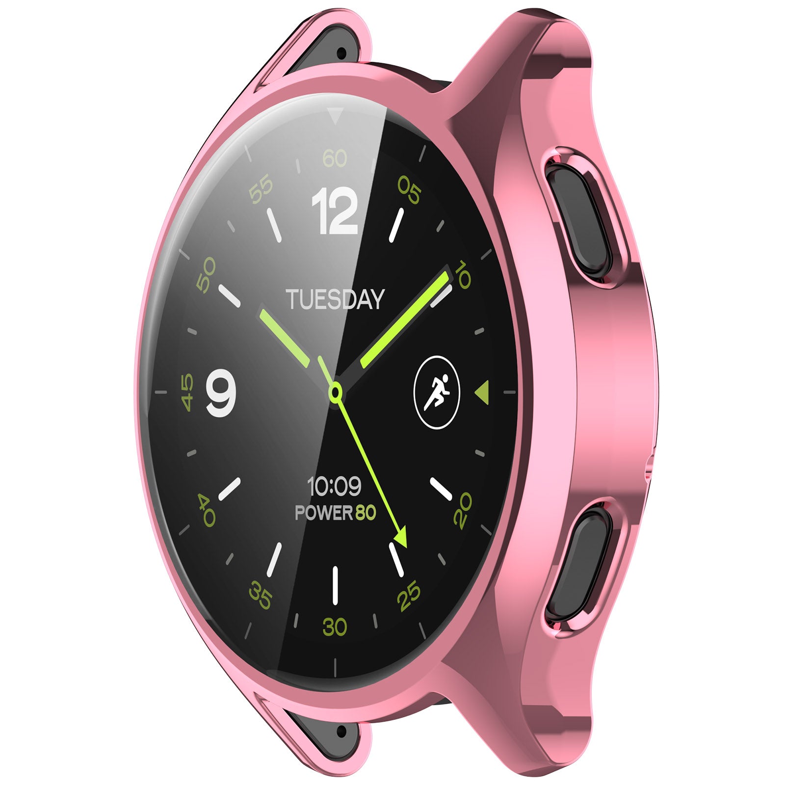 For Xiaomi Watch 2 Electroplated TPU Watch Case Full Coverage Protective Cover - Pink