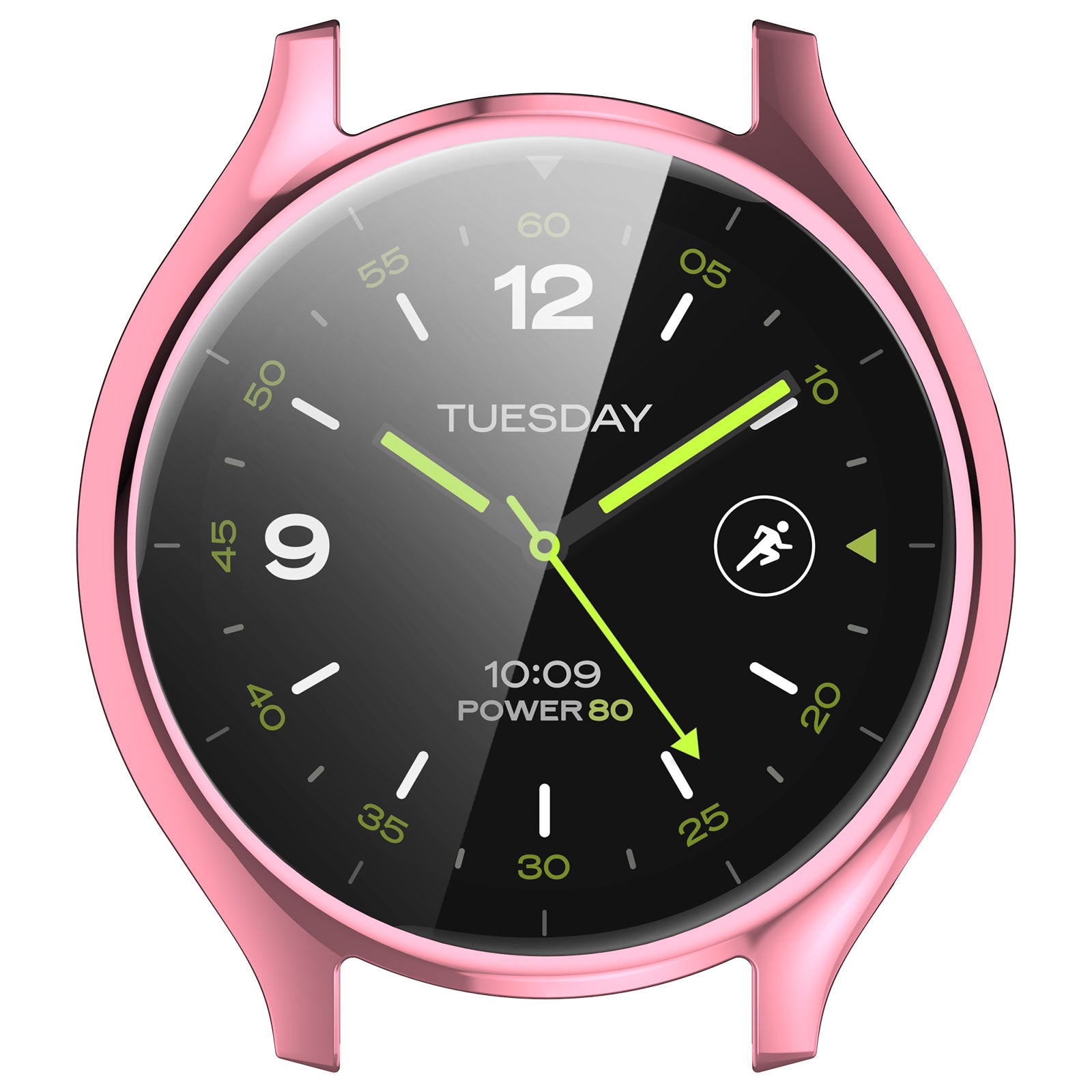 For Xiaomi Watch 2 Electroplated TPU Watch Case Full Coverage Protective Cover - Pink