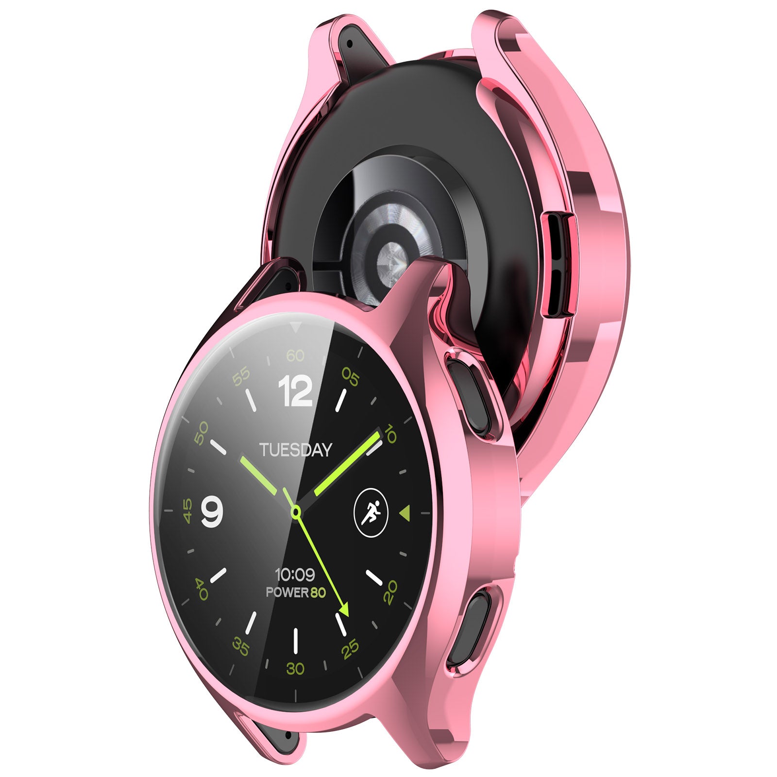 For Xiaomi Watch 2 Electroplated TPU Watch Case Full Coverage Protective Cover - Pink