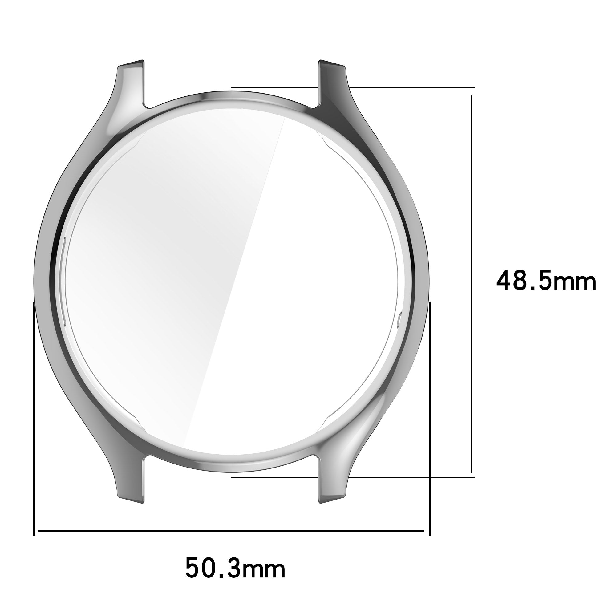 For Xiaomi Watch 2 Electroplated TPU Watch Case Full Coverage Protective Cover - Pink