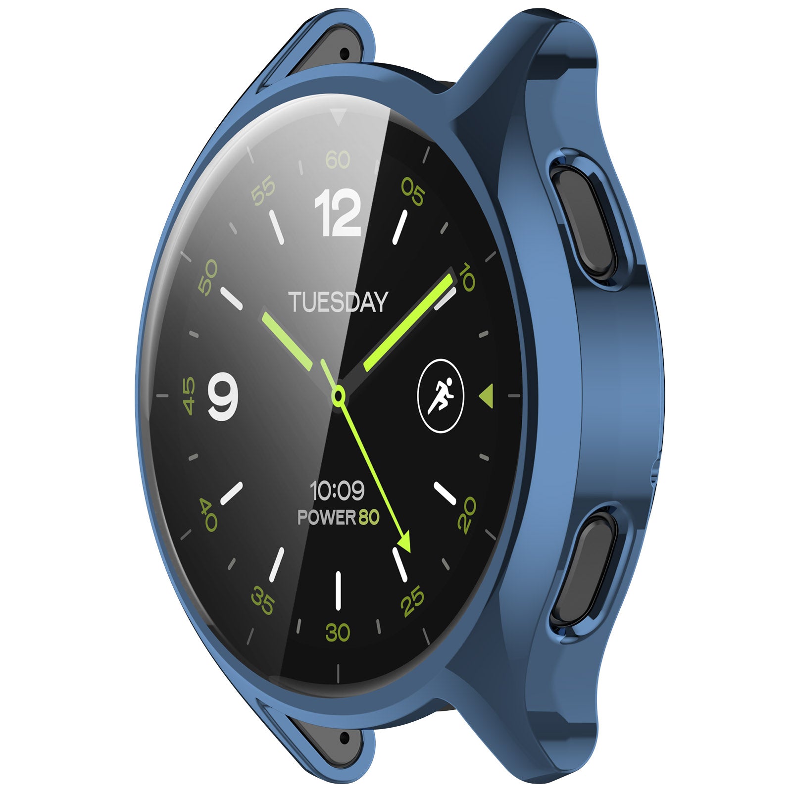 For Xiaomi Watch 2 Electroplated TPU Watch Case Full Coverage Protective Cover - Blue