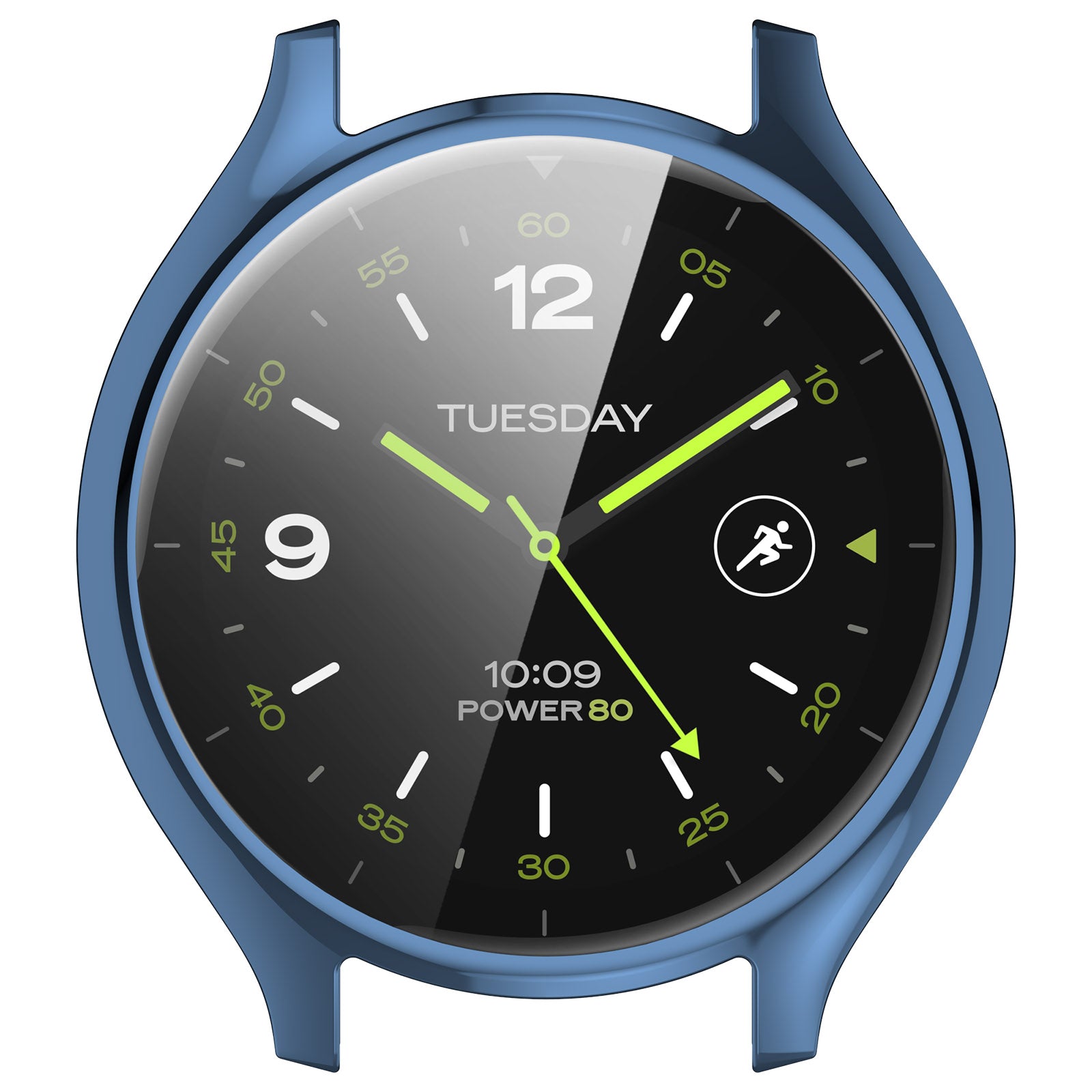 For Xiaomi Watch 2 Electroplated TPU Watch Case Full Coverage Protective Cover - Blue