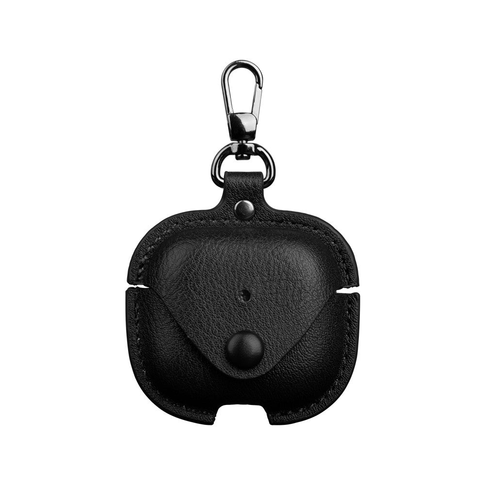 Compatible With  AirPods 5 / 4 Charging Case Cover PU Leather+PC Earbuds Protective Case - Black