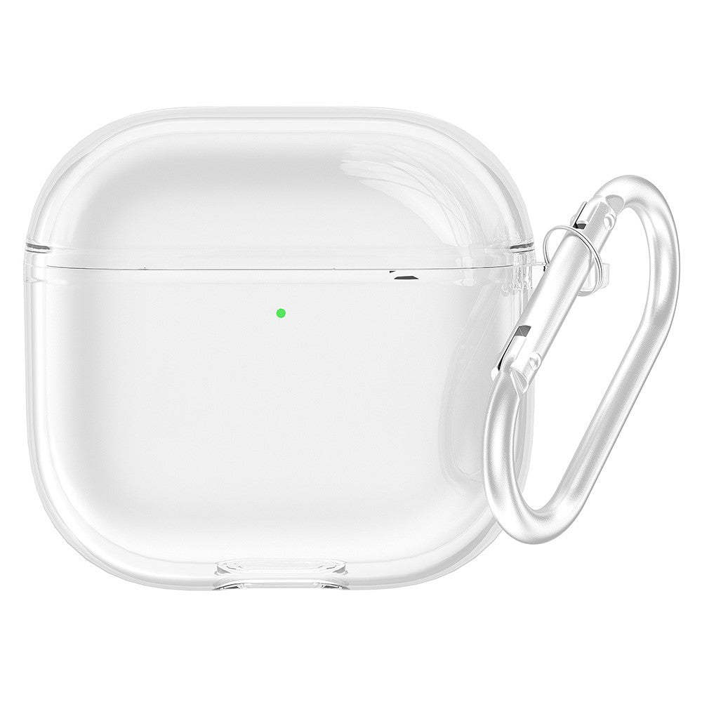 Compatible With  AirPods 5 / 4 Earphone Case TPU Shockproof Clear Protective Cover with Keychain