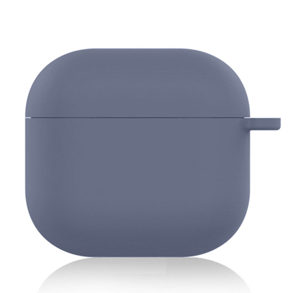 Compatible With  AirPods 5 / 4 Silicone Case Soft Wireless Earbud Organizer Cover Thickness 1.5mm with Carabiner - Lavender Purple